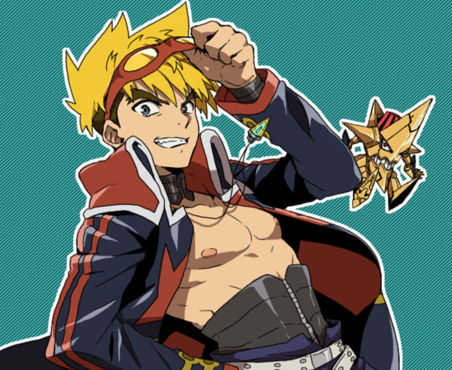 Kittan Bachika, spiky blonde hair, goggles, SD Desktop Wallpaper