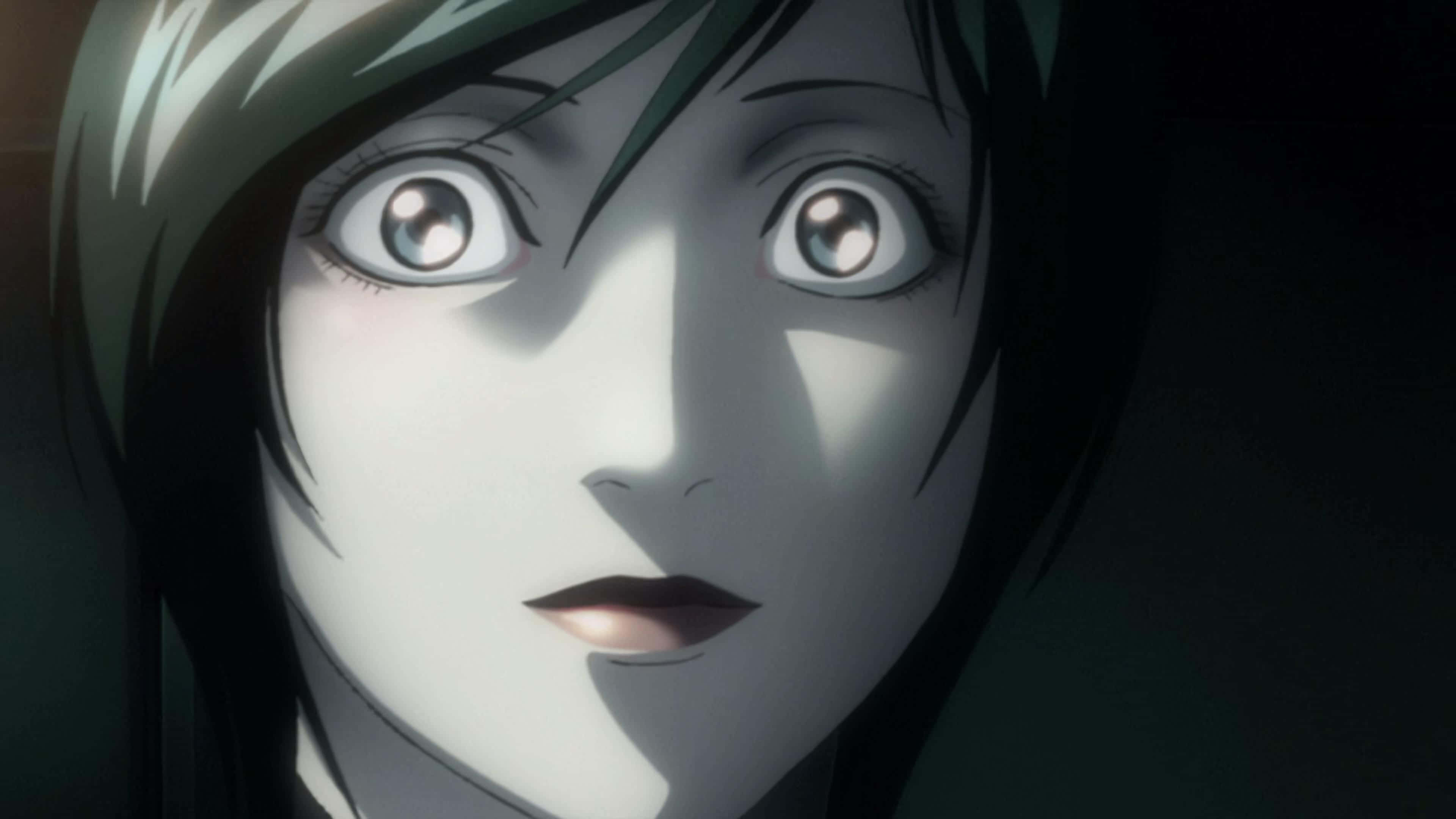 Kiyomi Takada, anime face, wide startled eyes, 4K Desktop Wallpaper