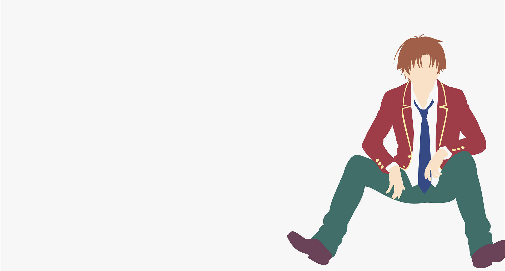 Kiyotaka Ayanokoji, red blazer, green pants, Full HD Desktop Wallpaper