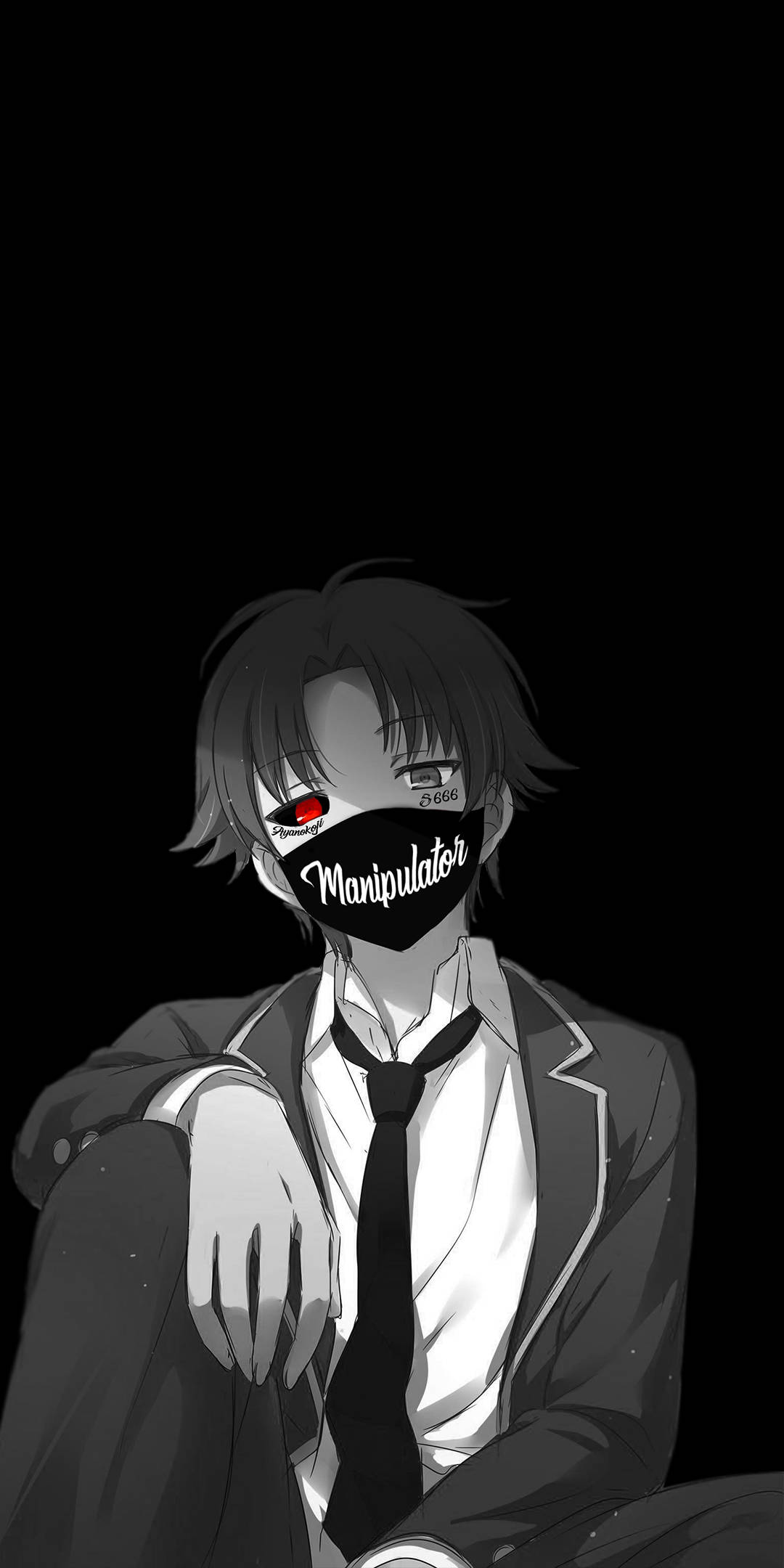 Kiyotaka Ayanokoji, Manipulator, red eye, Full HD Phone Wallpaper