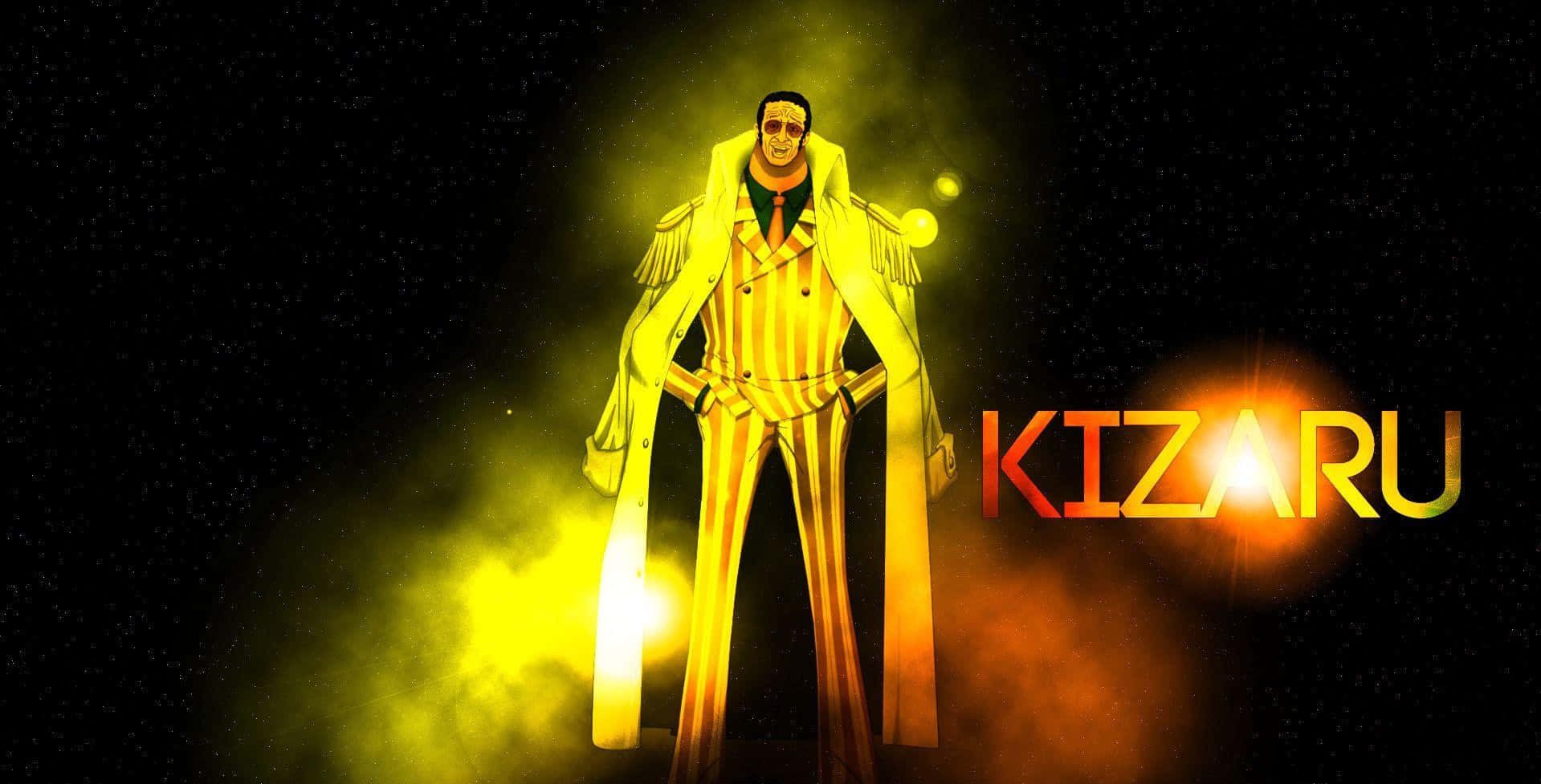 Kizaru, yellow and red striped suit, dark starry background, HD Desktop Wallpaper