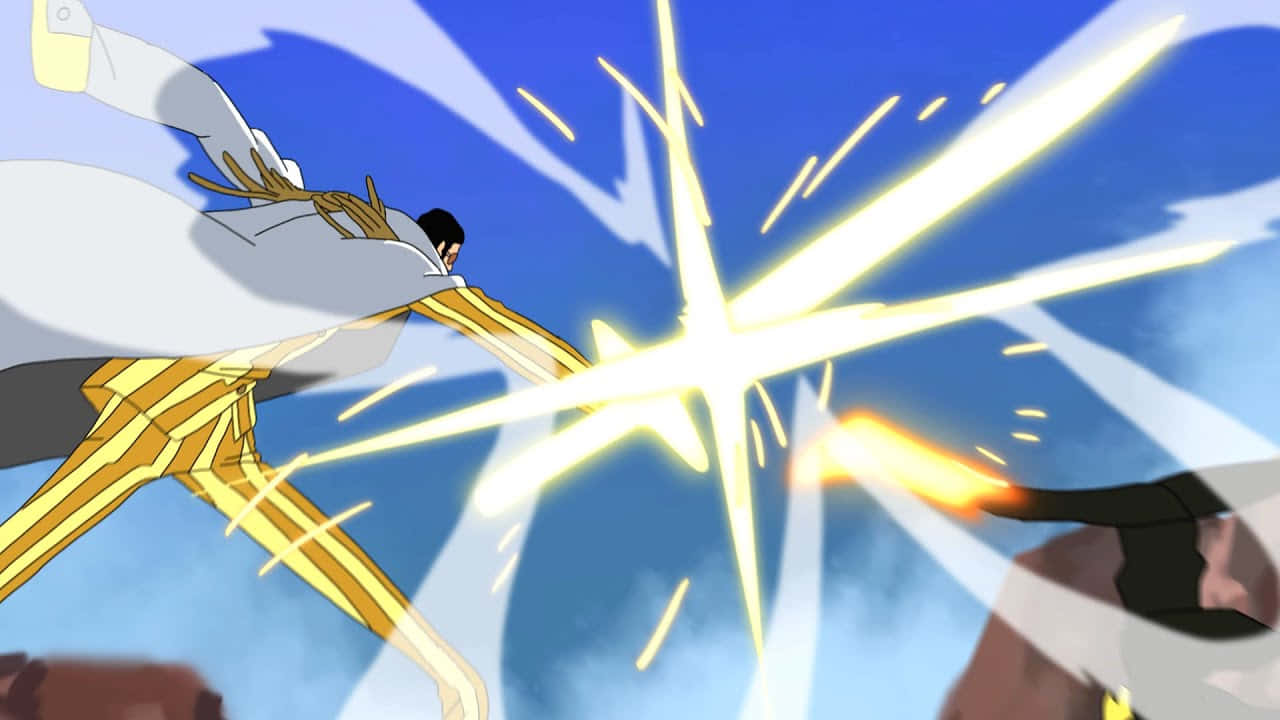 Kizaru, golden armor, dynamic battle, HD Desktop Wallpaper