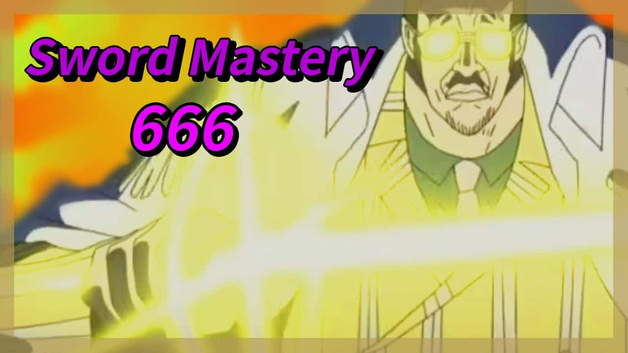 Kizaru, glowing sword, fiery orange and yellow background, HD Desktop Wallpaper