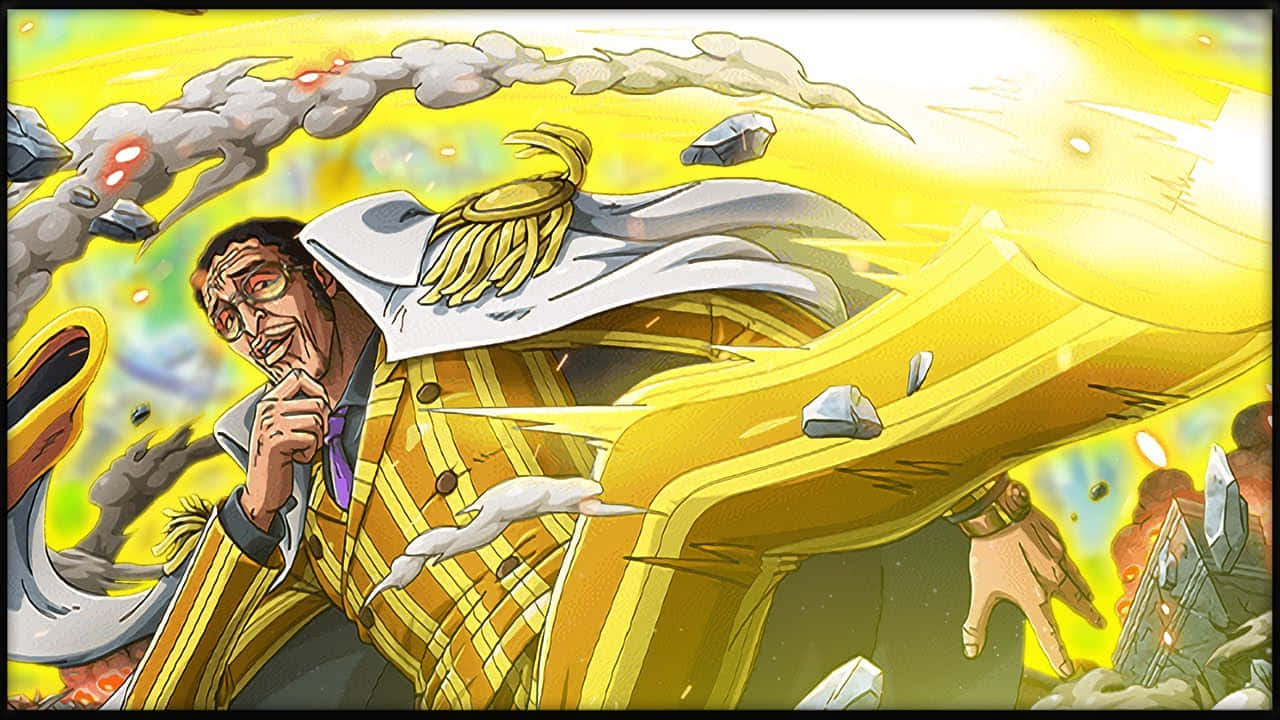Kizaru, yellow suit, golden energy blast, HD Desktop Wallpaper