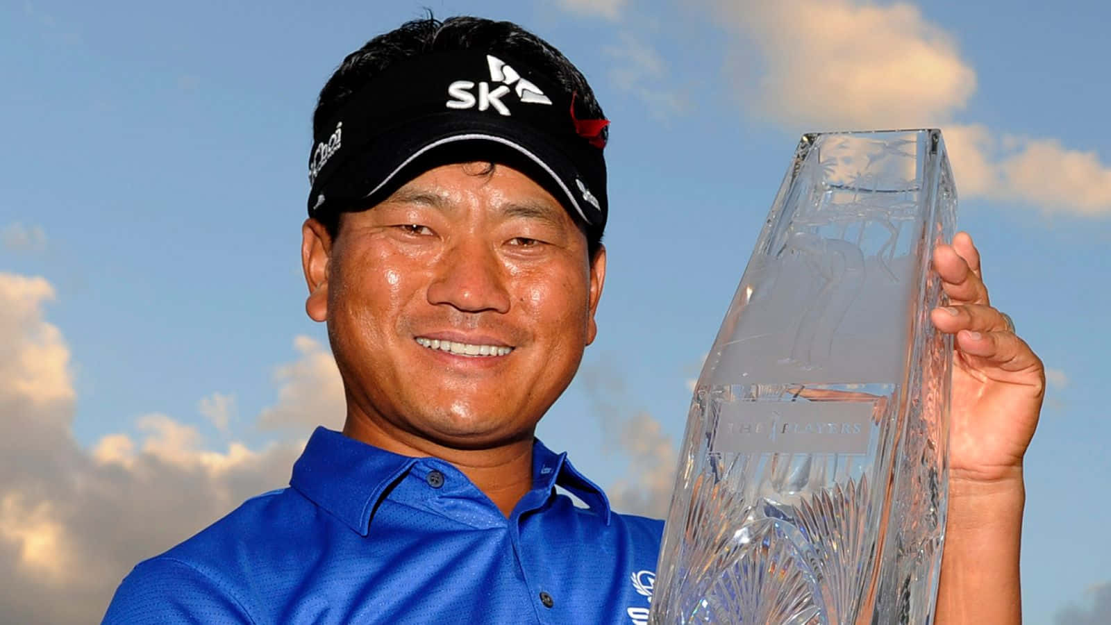 Kj Choi, blue polo, black cap, HD Desktop Wallpaper