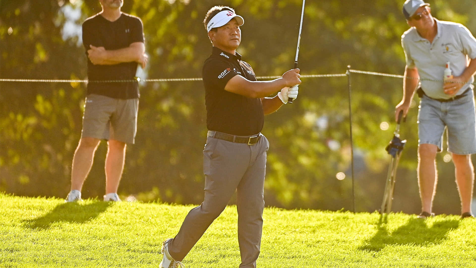 Kj Choi, golfer, sunlit fairway, Full HD Desktop Wallpaper