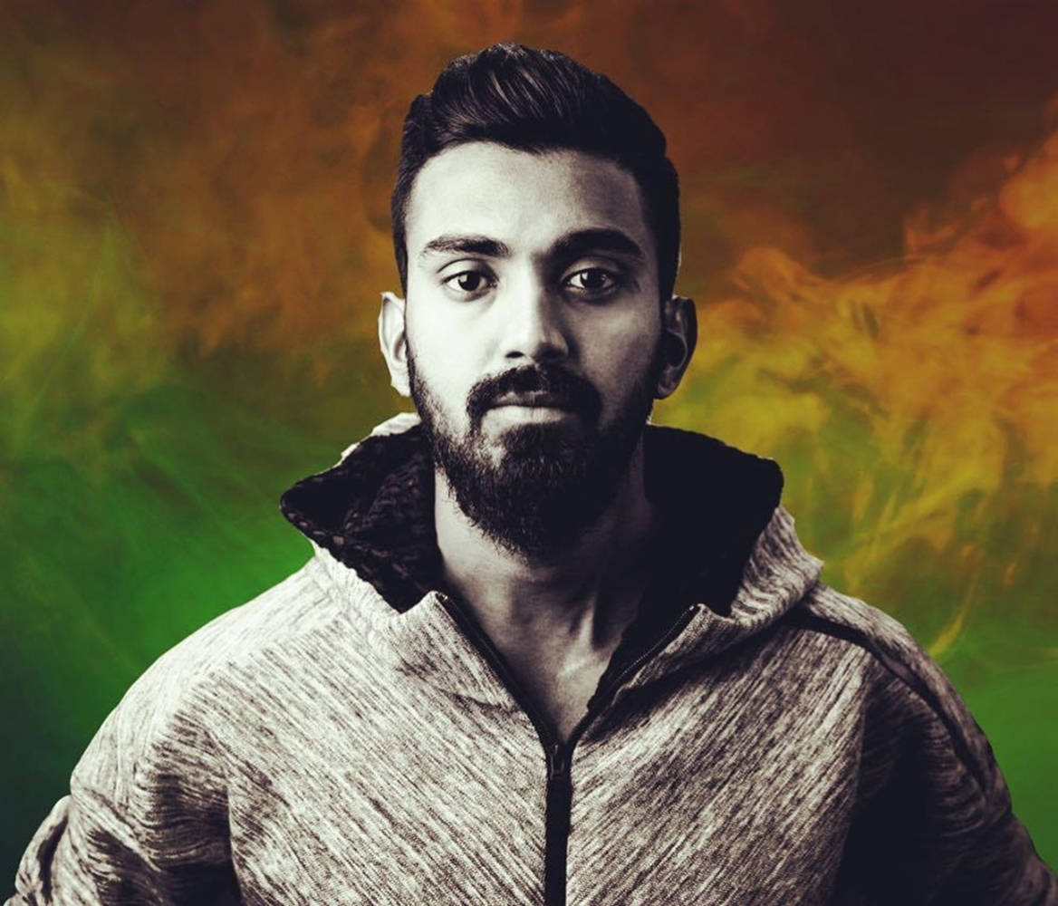 KL Rahul, beard, styled hair, SD Desktop Wallpaper