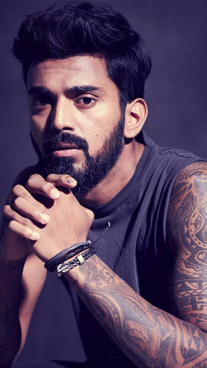KL Rahul, tattoos, dark hair, HD Phone Wallpaper