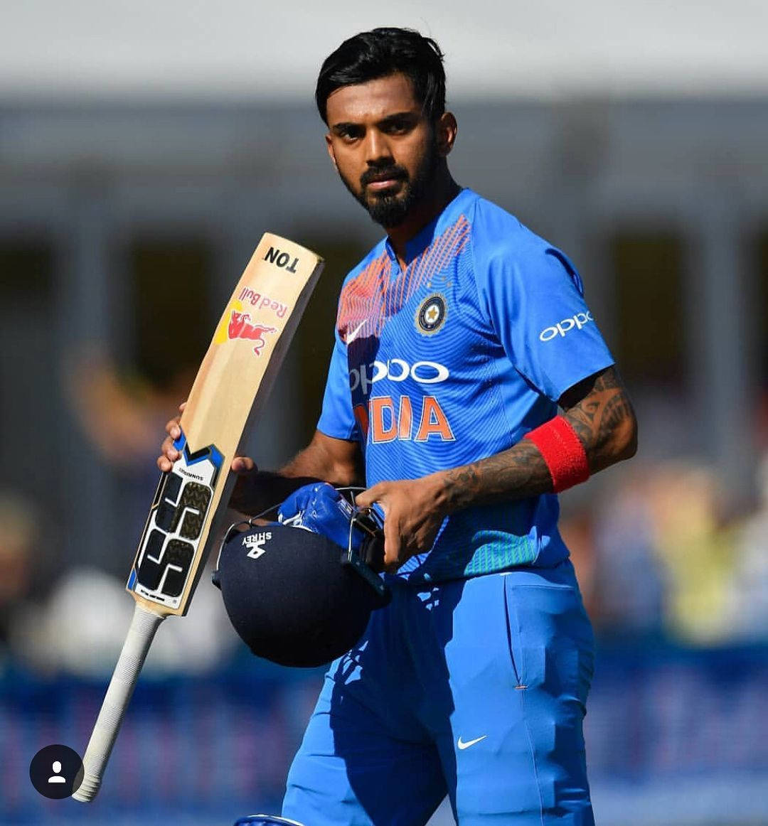 KL Rahul, bat, helmet, SD Phone Wallpaper