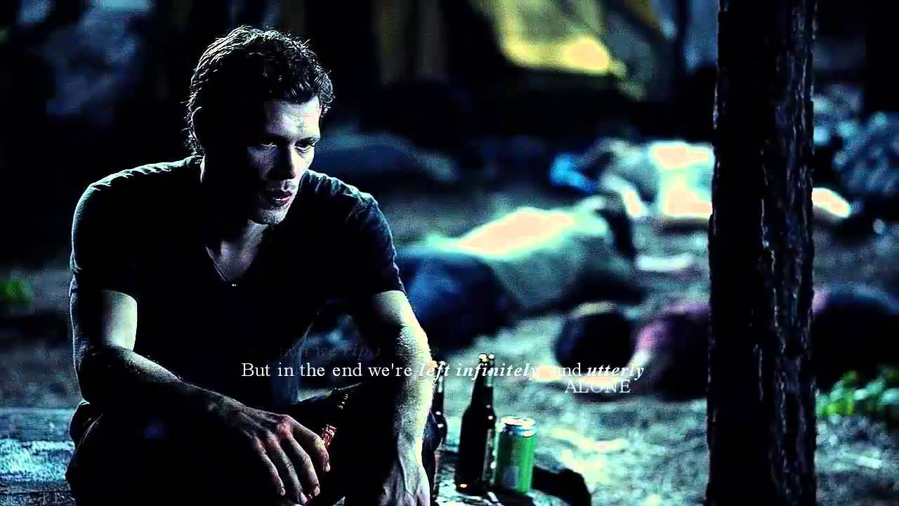 Klaus Mikaelson, dark blue, night, HD Desktop Wallpaper