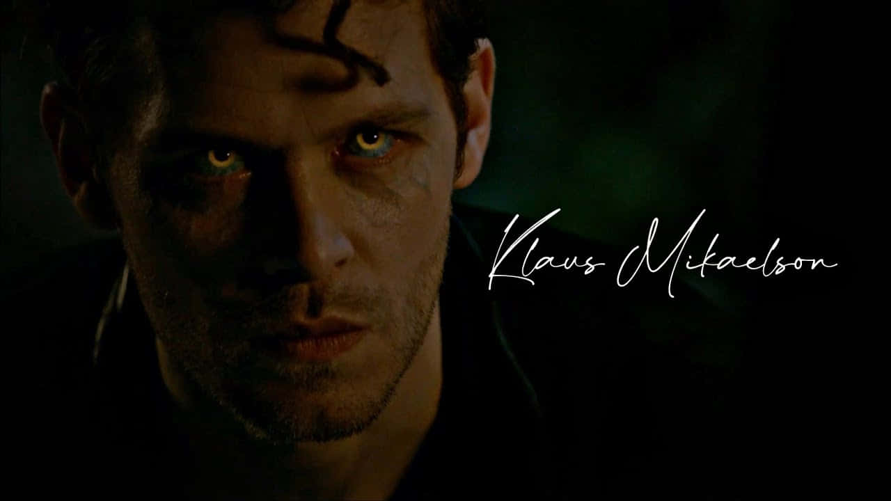 Klaus Mikaelson, glowing yellow eyes, dark smudges, HD Desktop Wallpaper