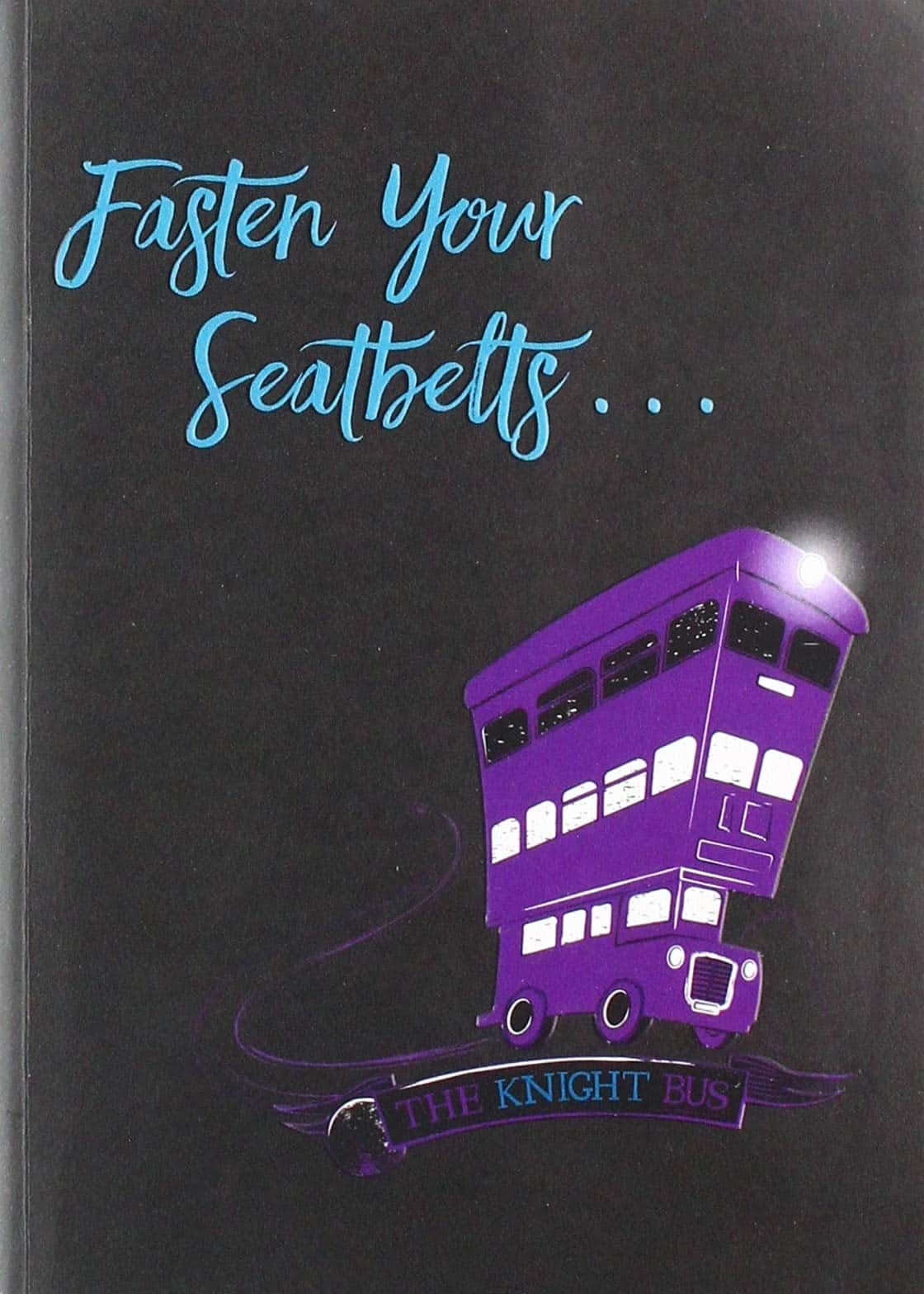 Knight Bus, purple flying bus, glowing headlights, HD Phone Wallpaper
