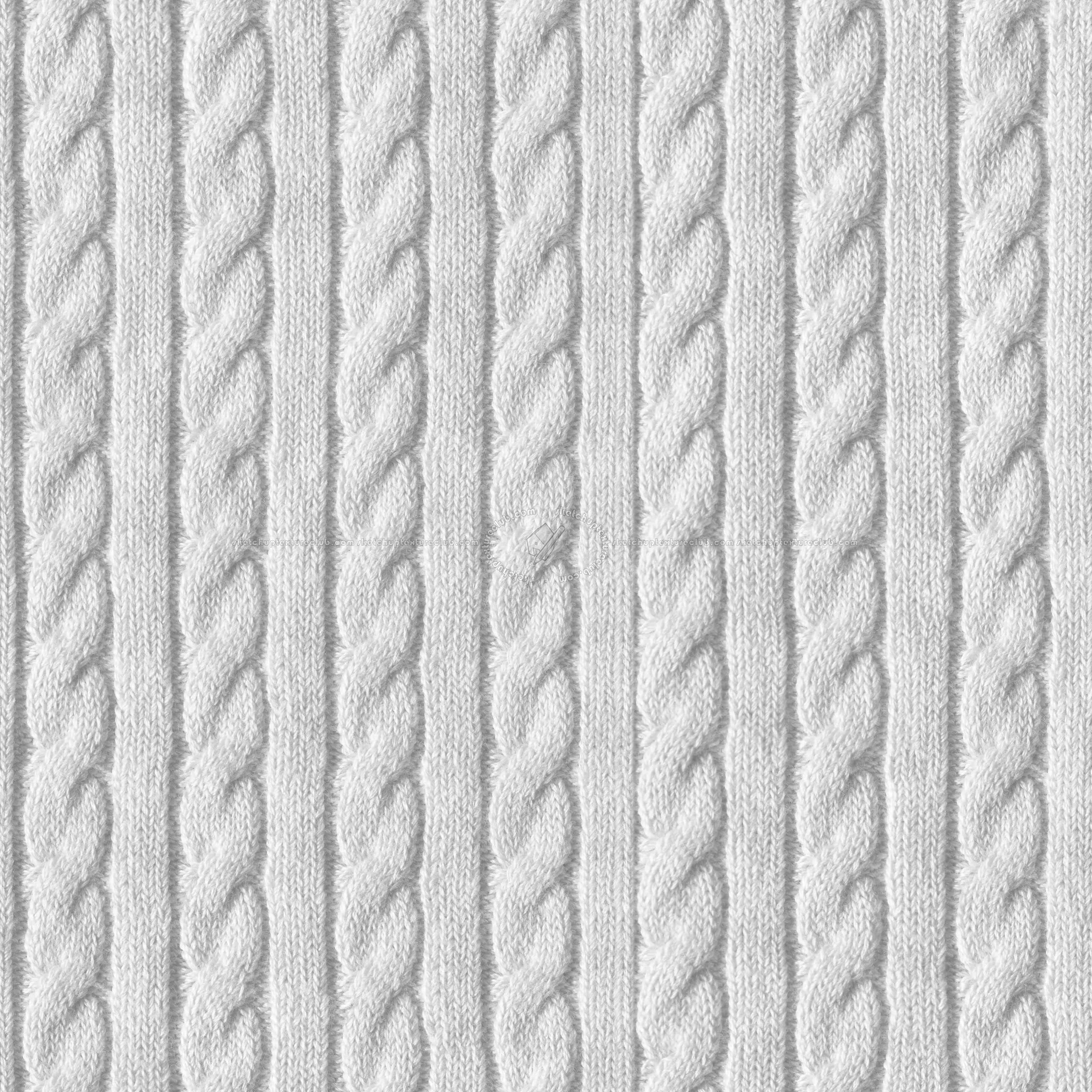 white, cable-knit fabric, textured vertical braided patterns, 2K Desktop Wallpaper