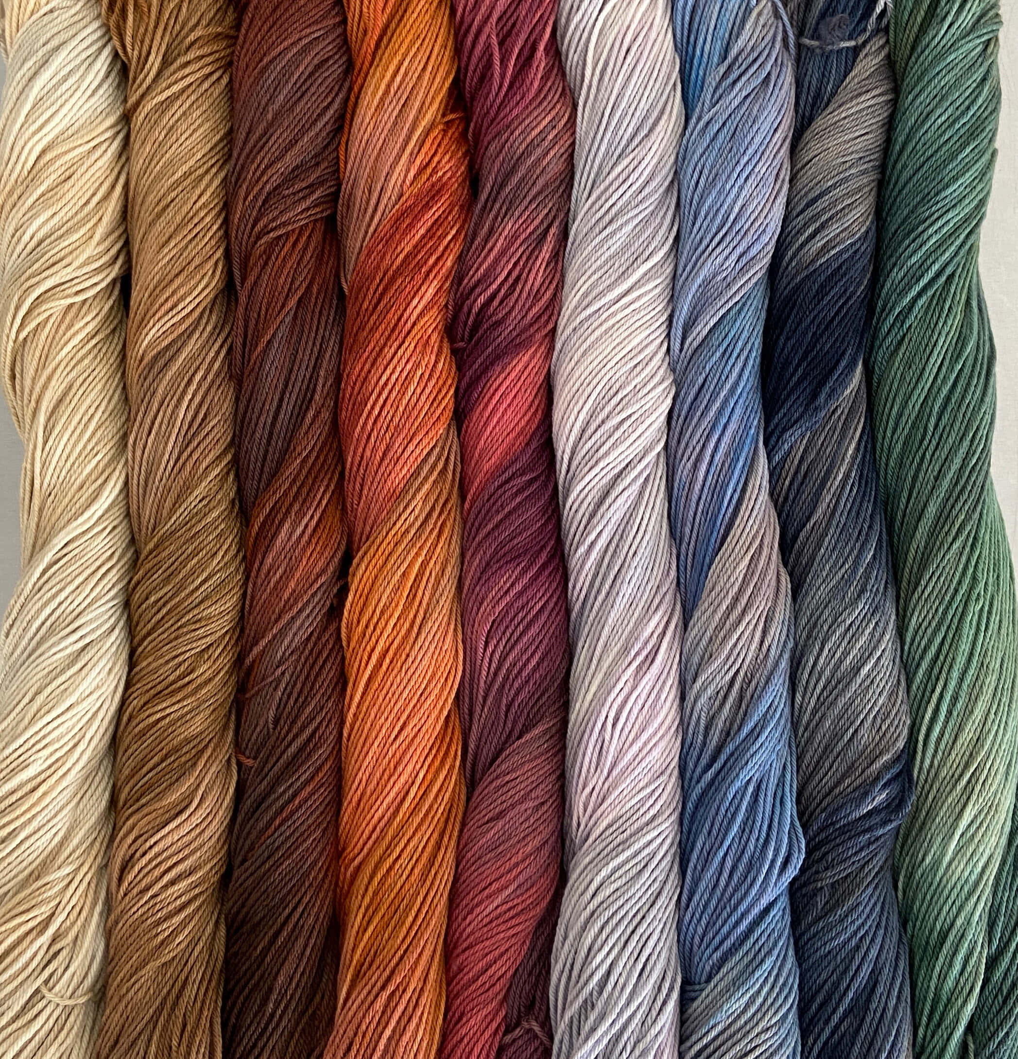 knitting, cotton rope yarns, warm earthy tones, Full HD Phone Wallpaper