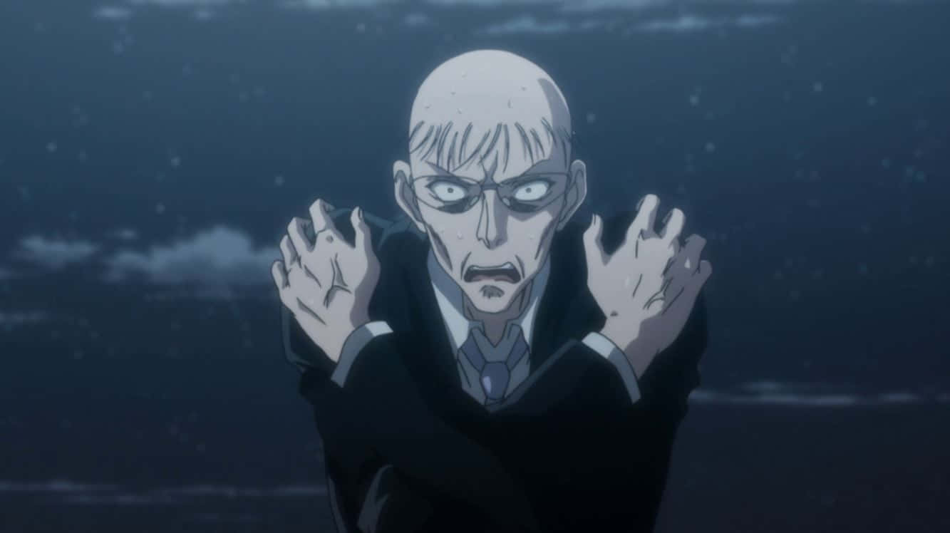 Knov, bald anime man, suit, HD Desktop Wallpaper