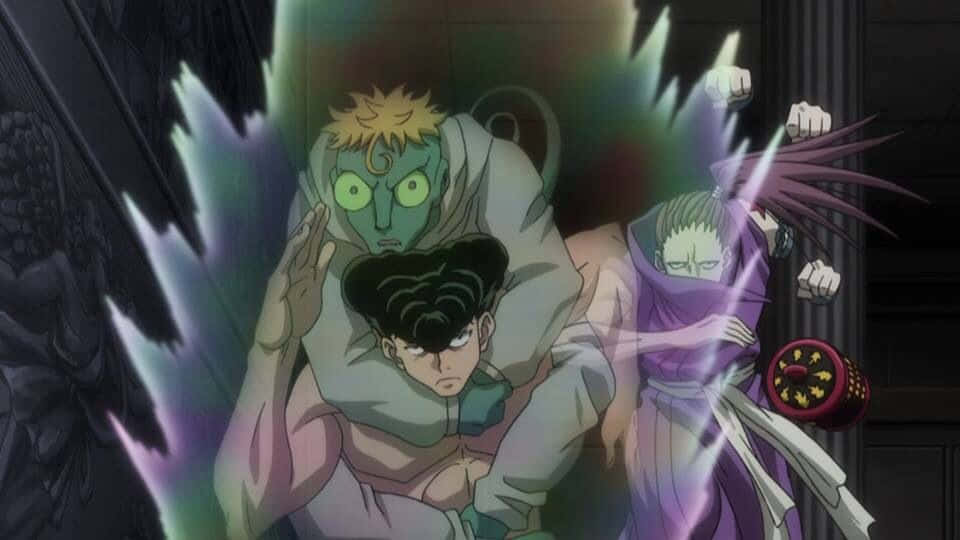Knuckle Bine, anime characters, glowing energy attacks, SD Desktop Wallpaper