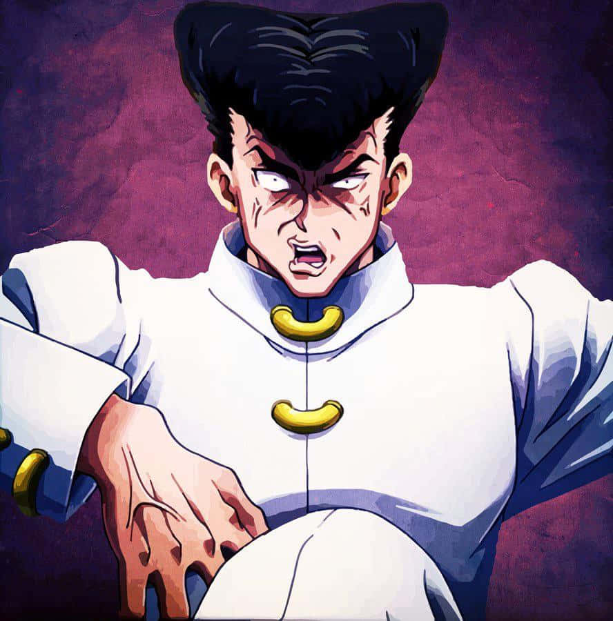 Knuckle Bine, spiky black hair, white uniform with gold buttons, SD Phone Wallpaper