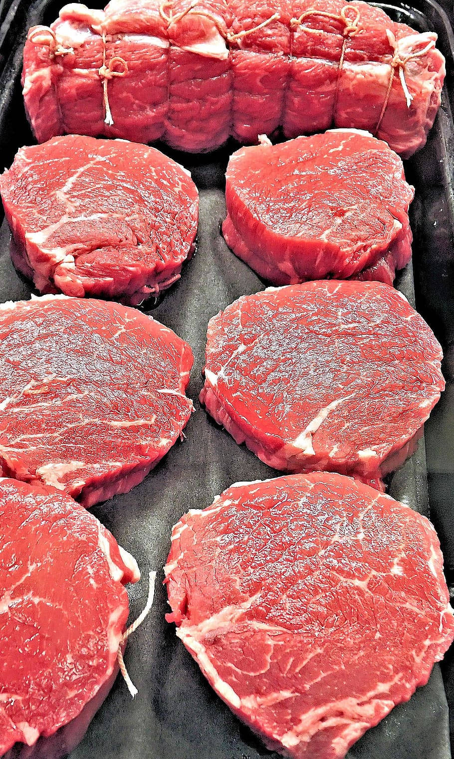 Kobe Beef, salt and pepper, dark tray, HD Phone Wallpaper