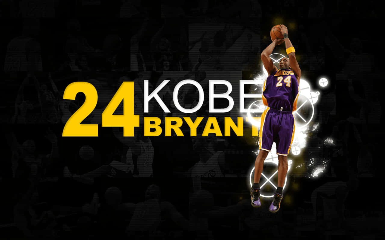 Kobe Bryant, 24 Logo, purple and gold Lakers jersey, HD Desktop Wallpaper