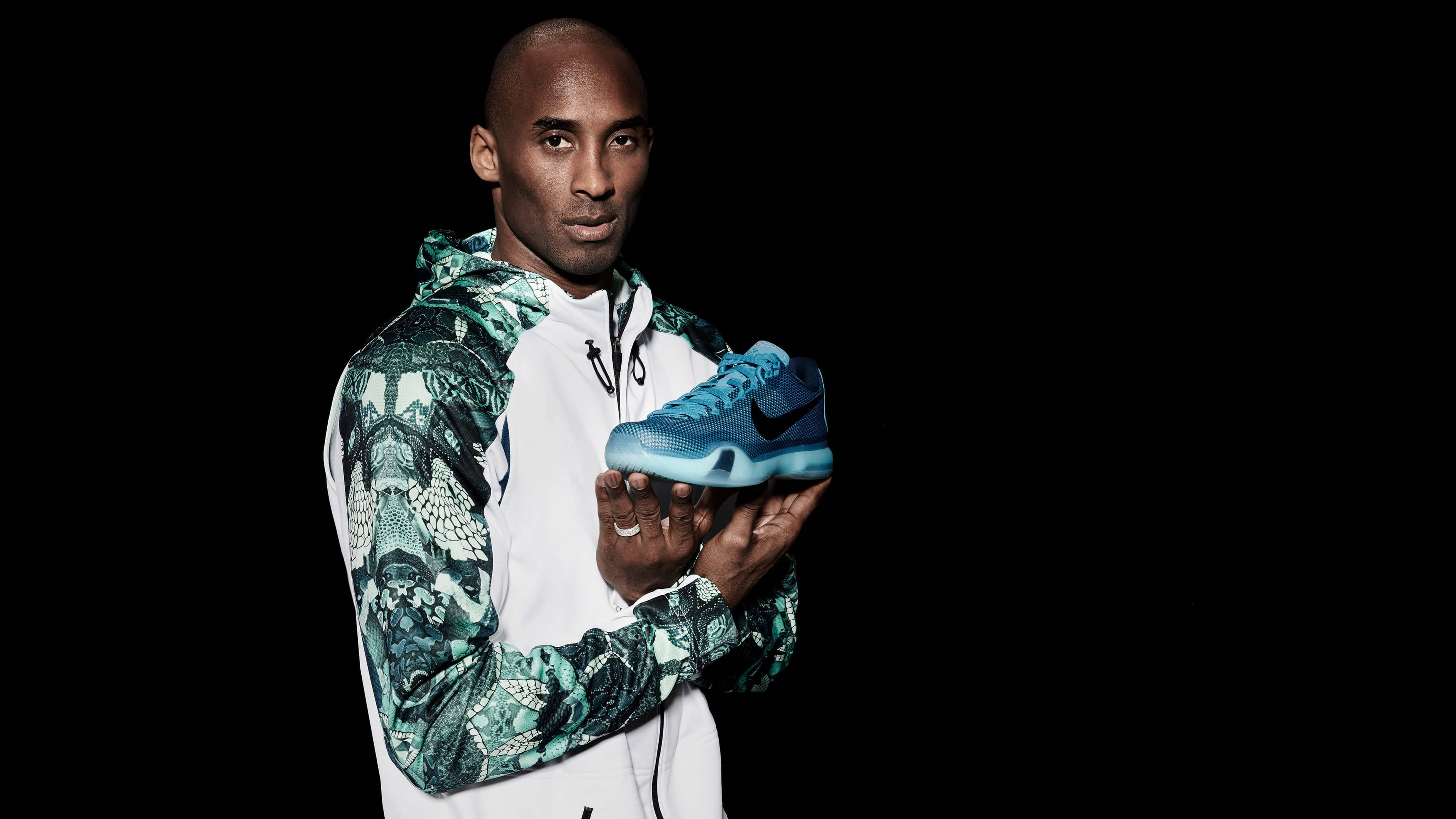 Kobe Bryant, Nike sneaker, blue, 5K Desktop Wallpaper