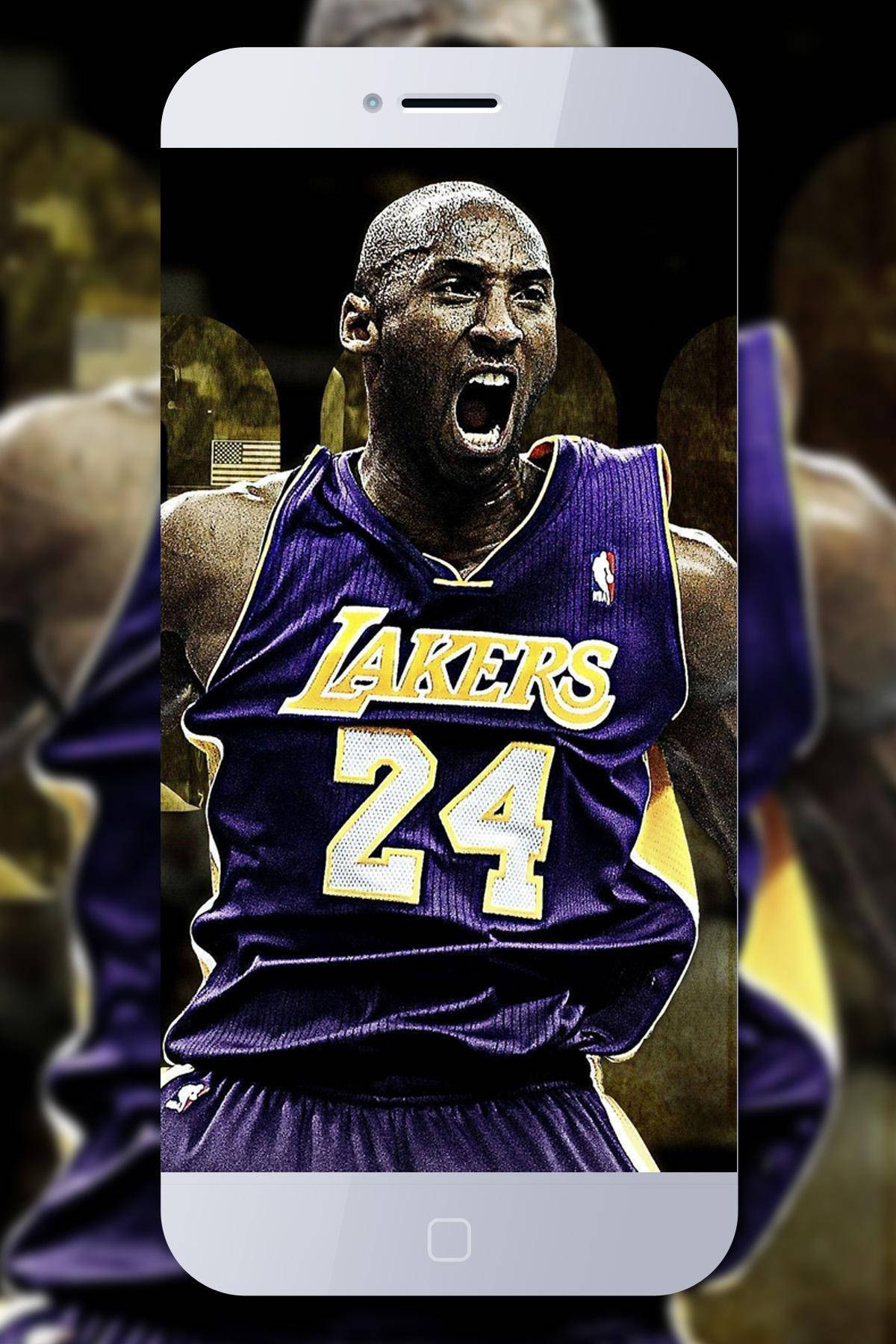 Kobe Bryant, purple Lakers jersey, number 24, HD Phone Wallpaper