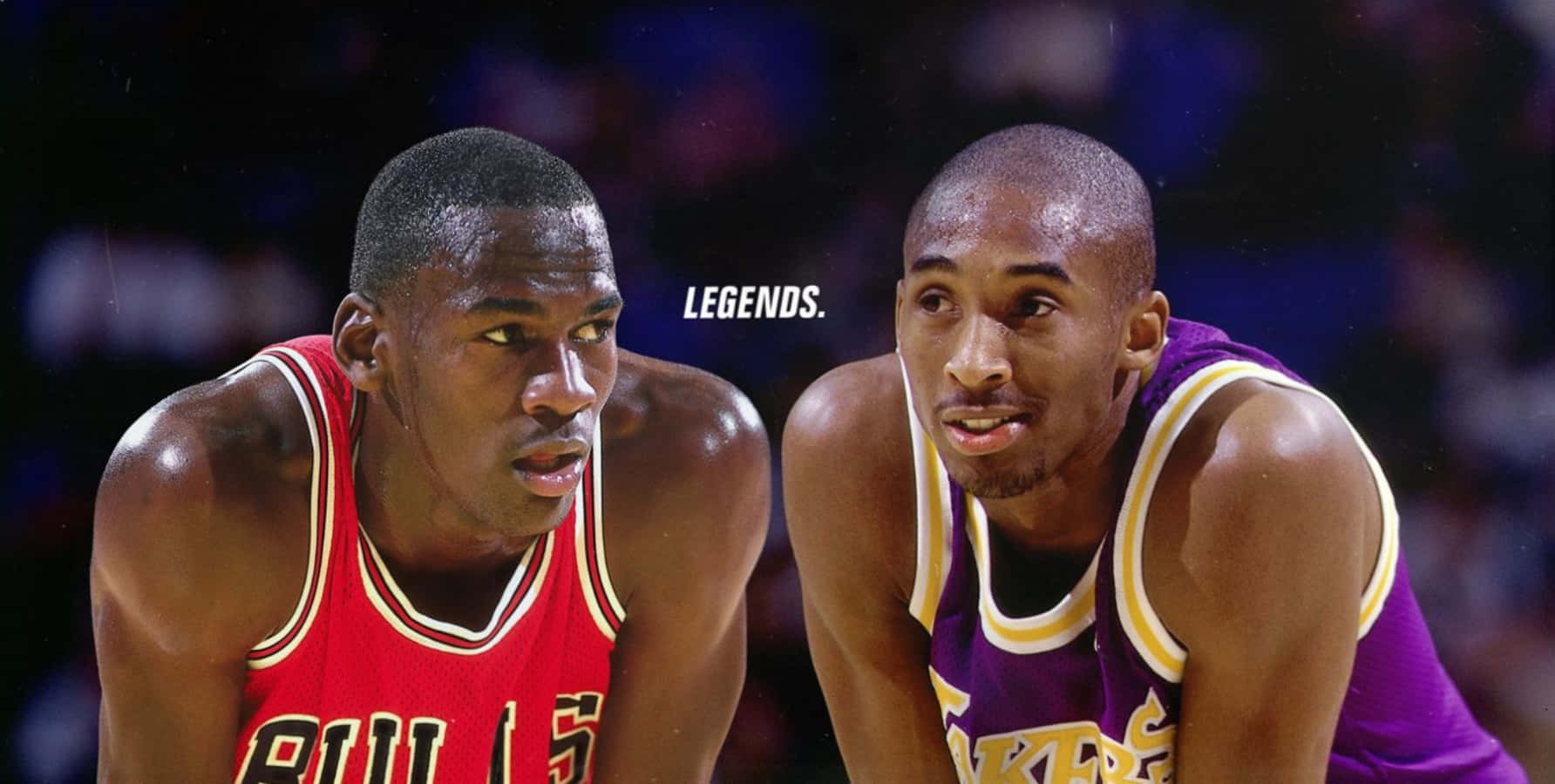 Kobe Bryant, Michael Jordan, iconic jerseys, HD Desktop Wallpaper