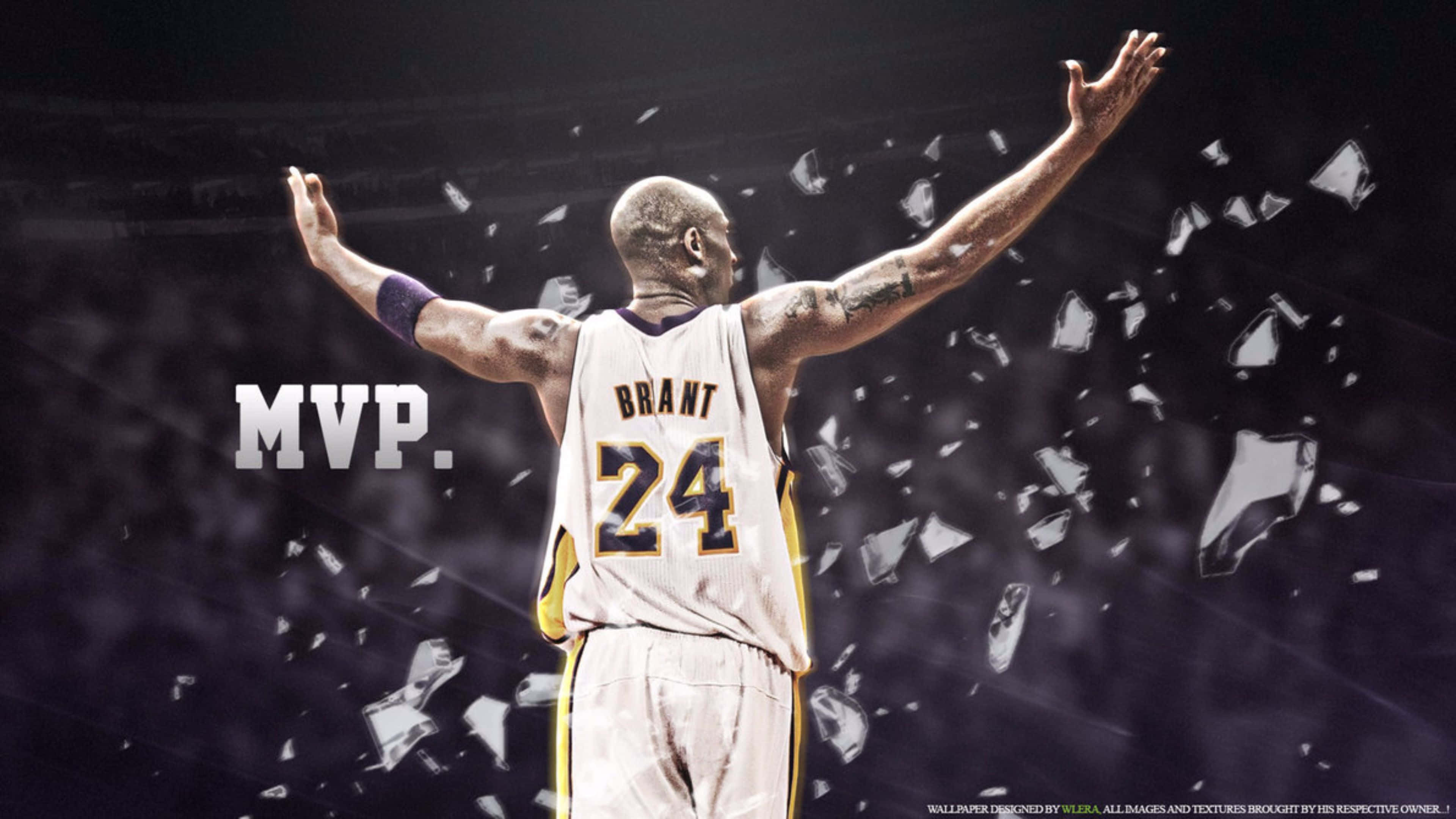 Kobe Bryant, 24 jersey, white jersey, 4K Desktop Wallpaper