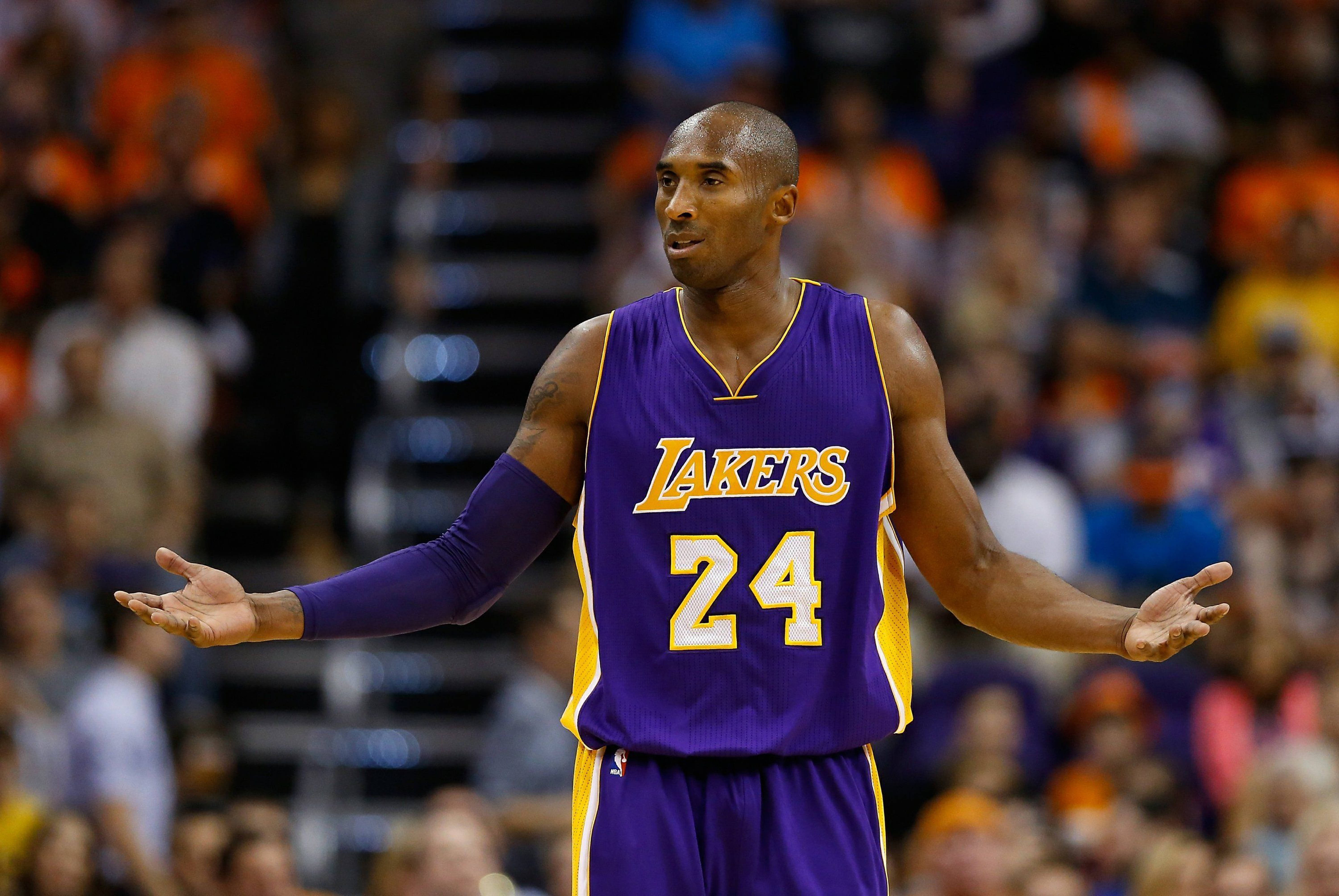 Kobe Bryant, purple Lakers jersey, number 24, 5K Desktop Wallpaper
