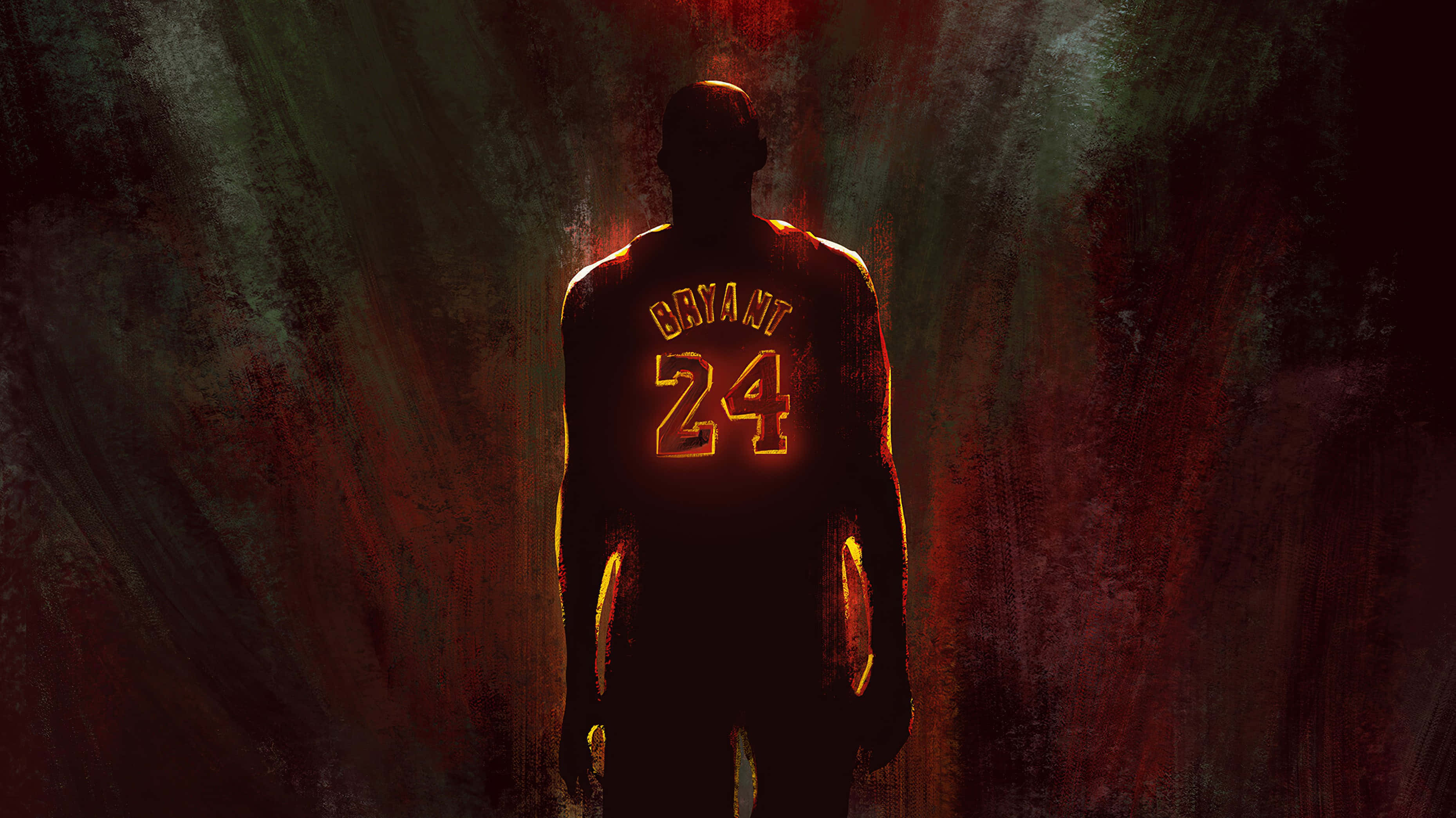 Kobe Bryant, Bryant 24 jersey, silhouette, 2K Desktop Wallpaper