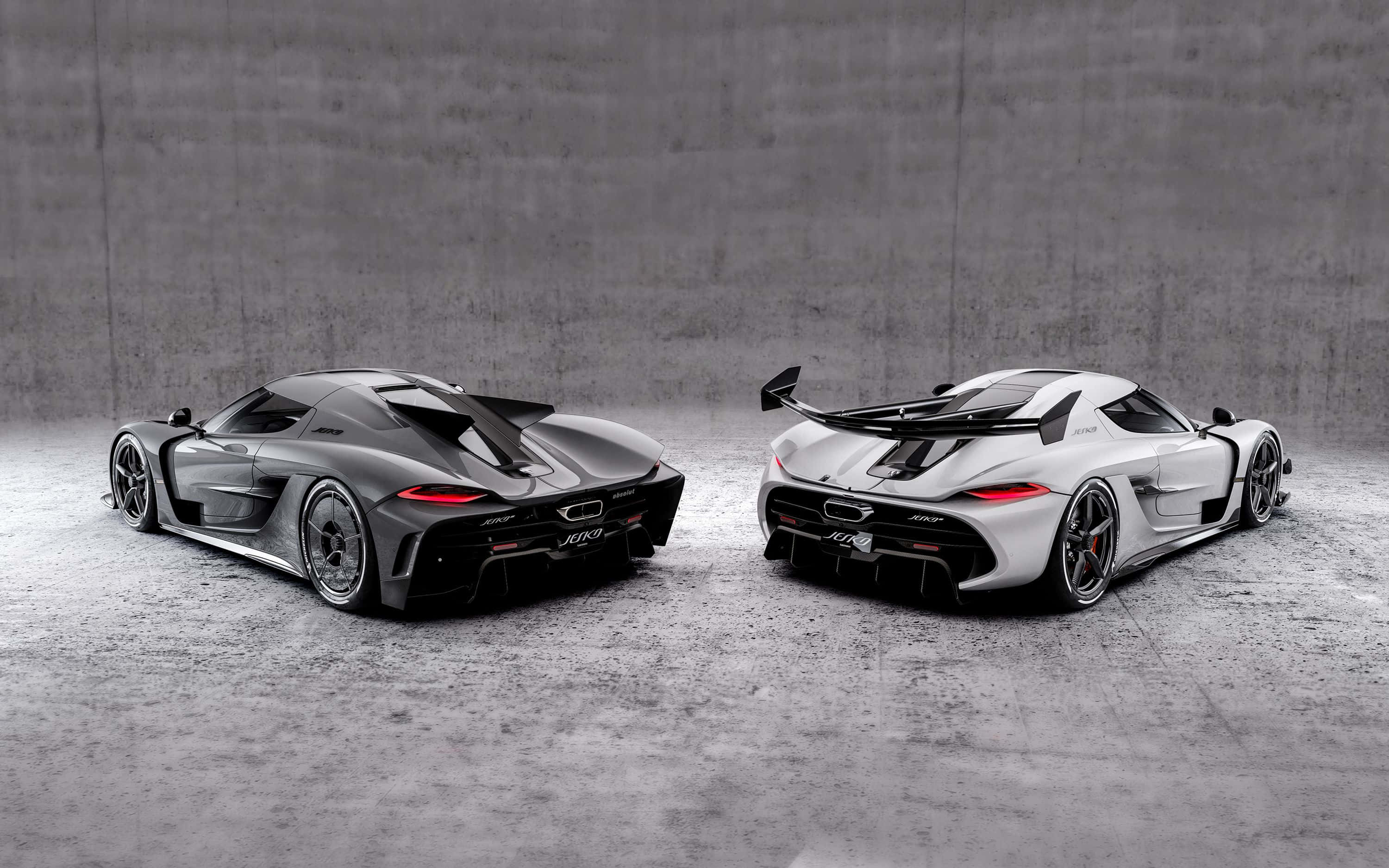Koenigsegg Jesko, black, white, 2K Desktop Wallpaper