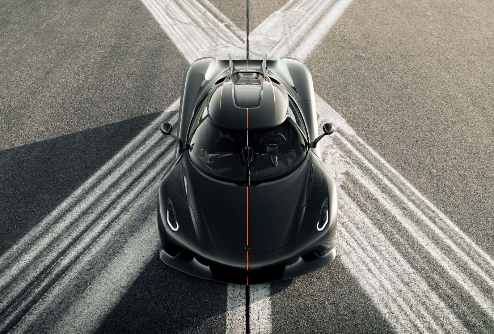 Koenigsegg Jesko, top view, racetrack, HD Desktop Wallpaper