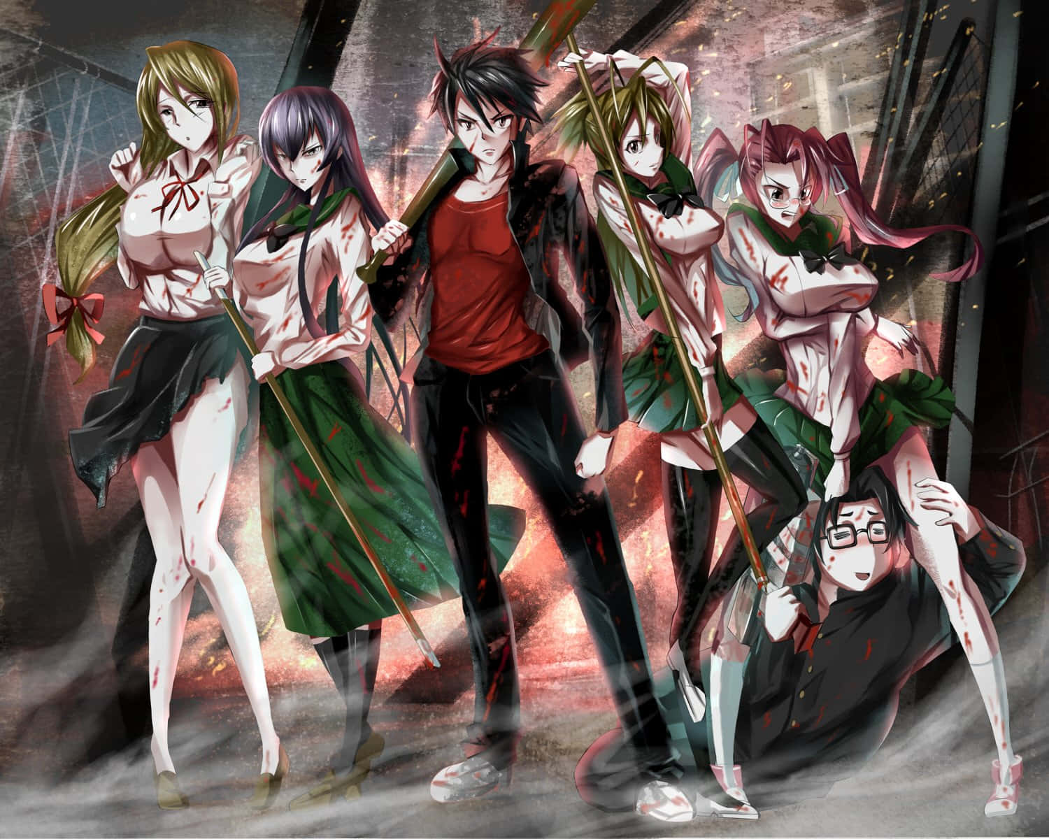 Kohta Hirano, anime characters, school uniforms, HD Desktop Wallpaper