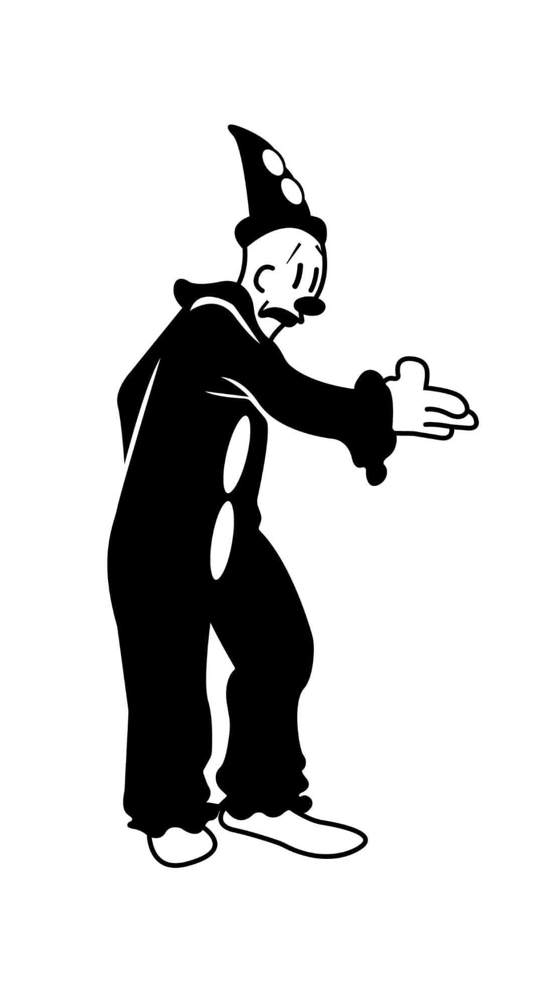 Koko The Clown, classic pose, pointed hat, Full HD Phone Wallpaper