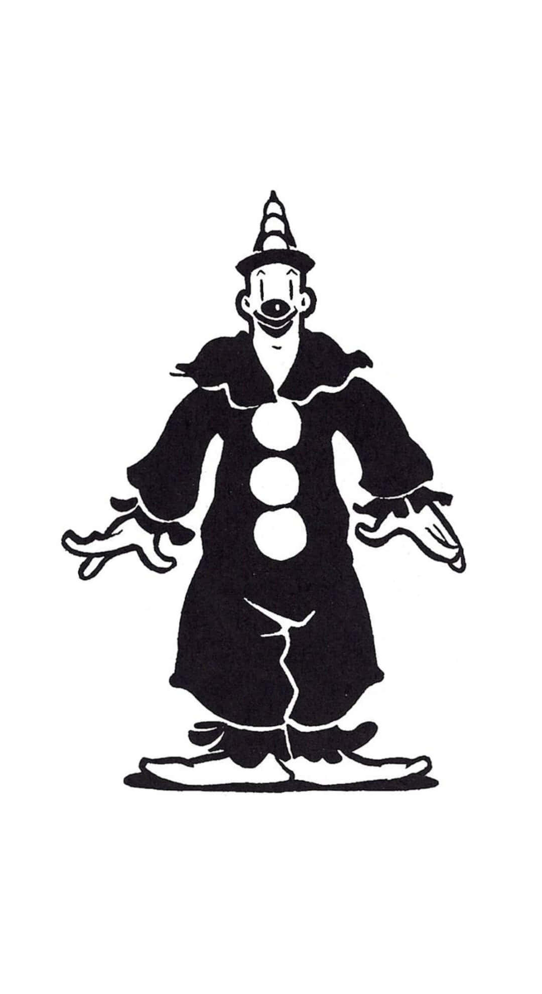 Koko The Clown, classic character, black and white, Full HD Phone Wallpaper