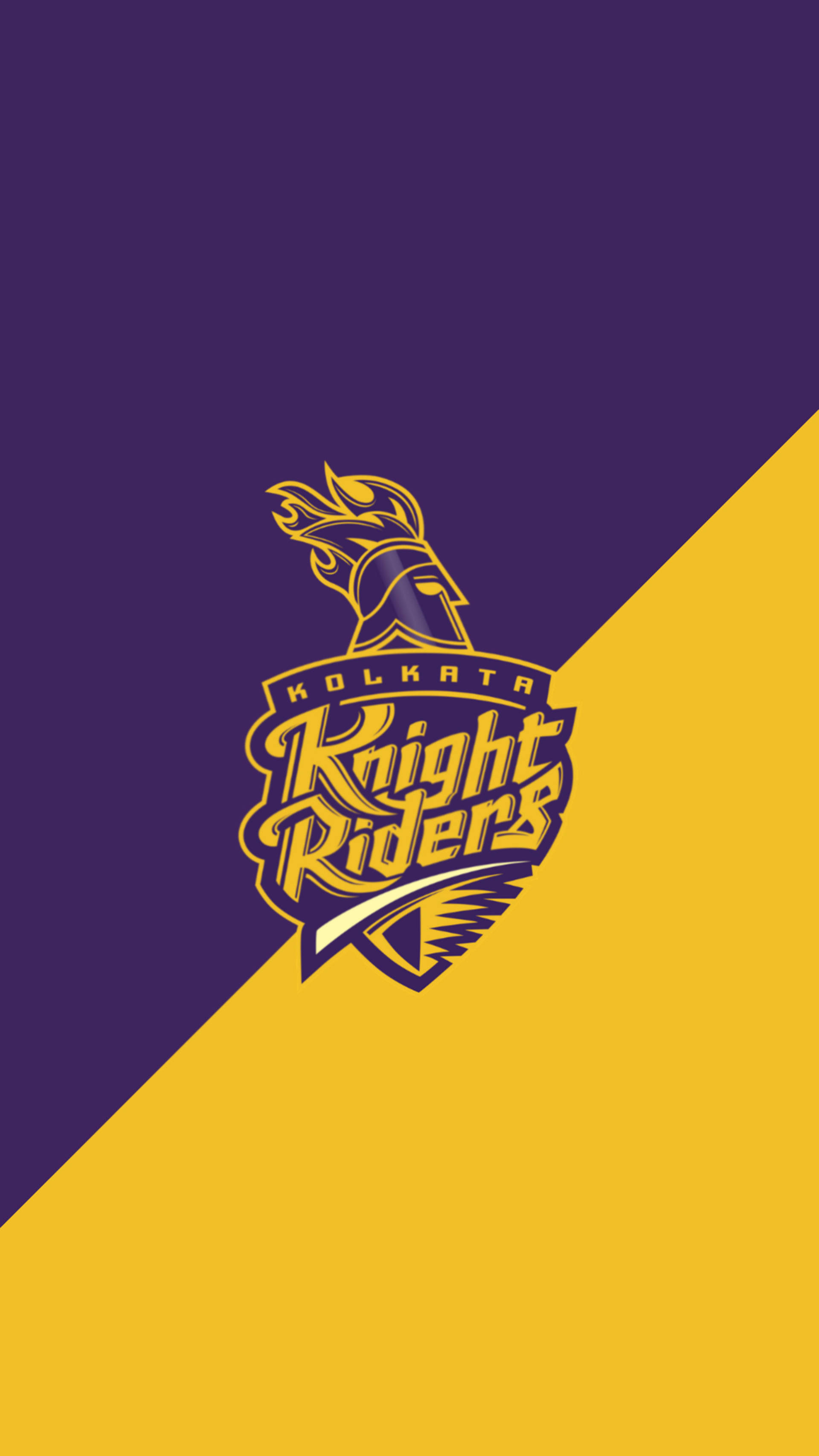Kolkata Knight Riders, gold, purple, 2K Phone Wallpaper