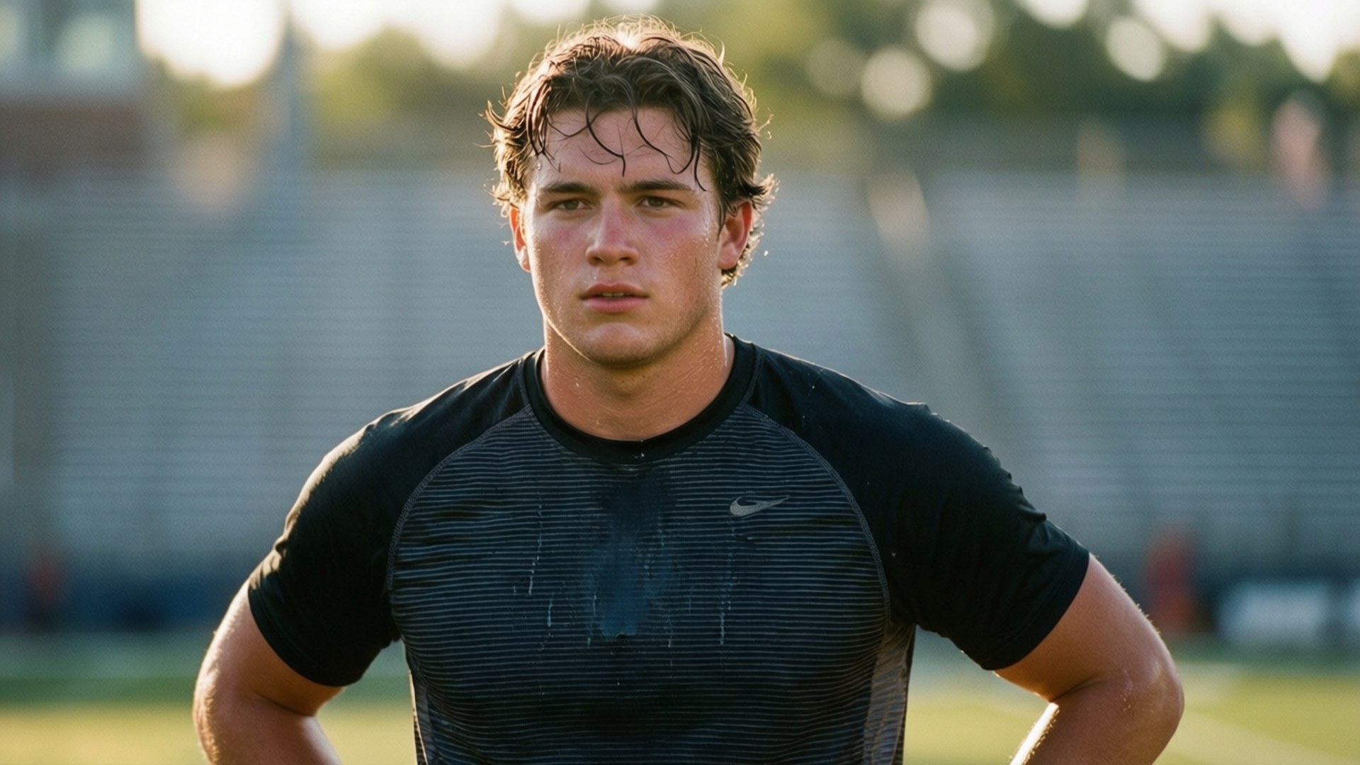 Kolton Miller, practice gear, morning light, Full HD Desktop Wallpaper