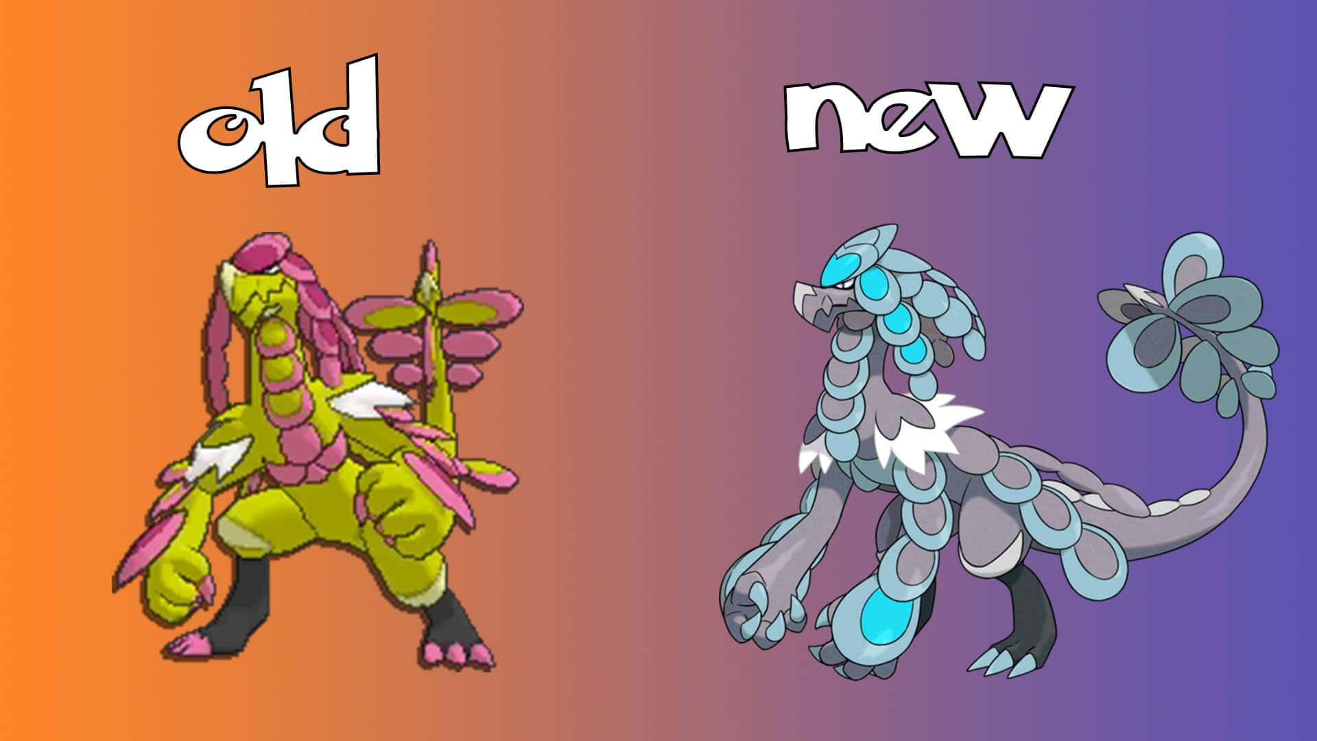 Kommo-o, green and pink dragon, blue and gray dragon, Full HD Desktop Wallpaper