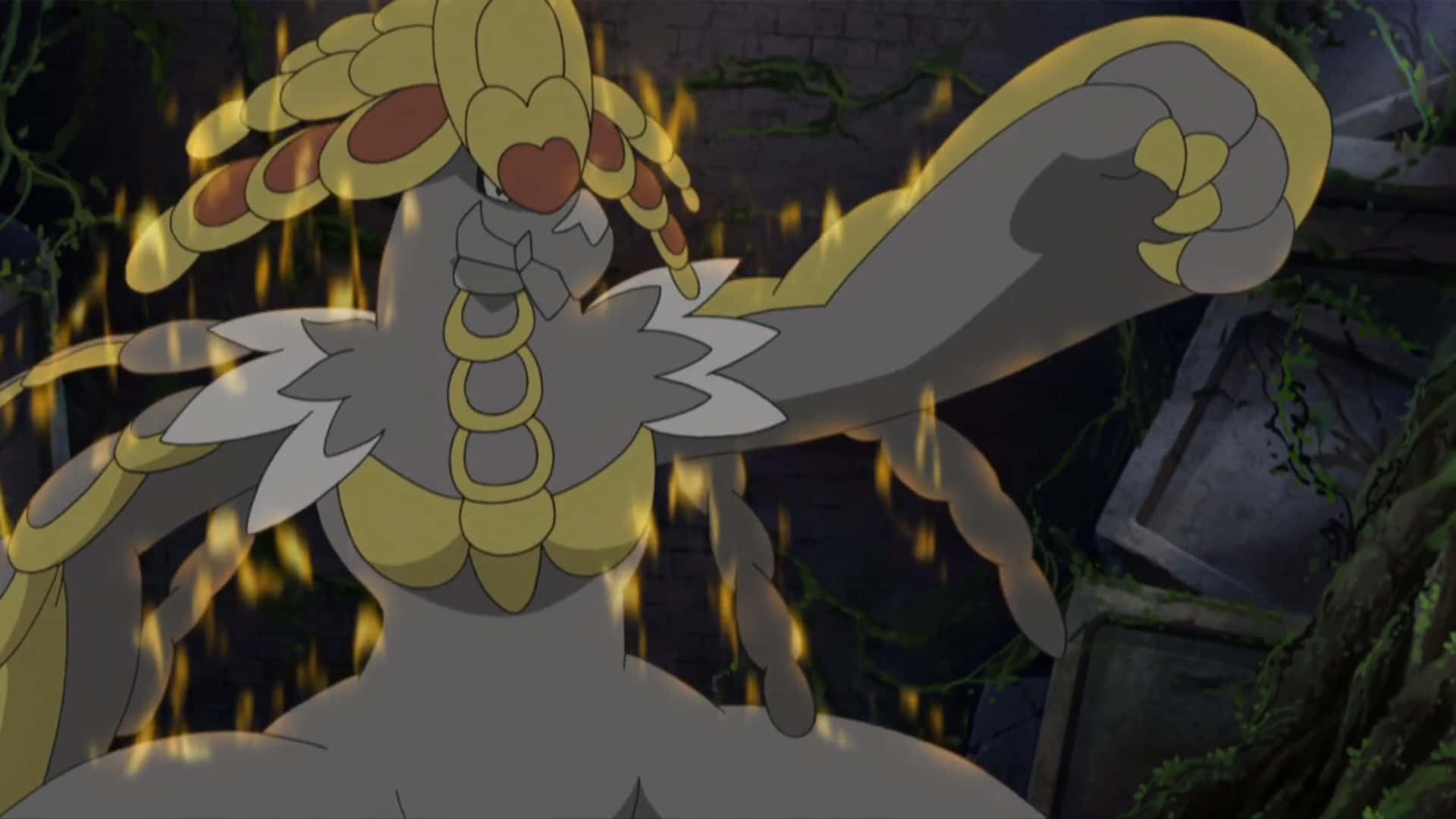 Kommo-o, battle mode, golden-yellow and gray armor, Full HD Desktop Wallpaper