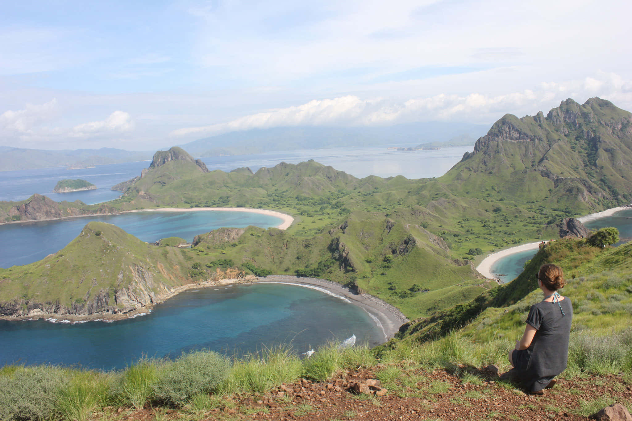 Komodo Island, emerald hills, turquoise bays, Full HD Desktop Wallpaper