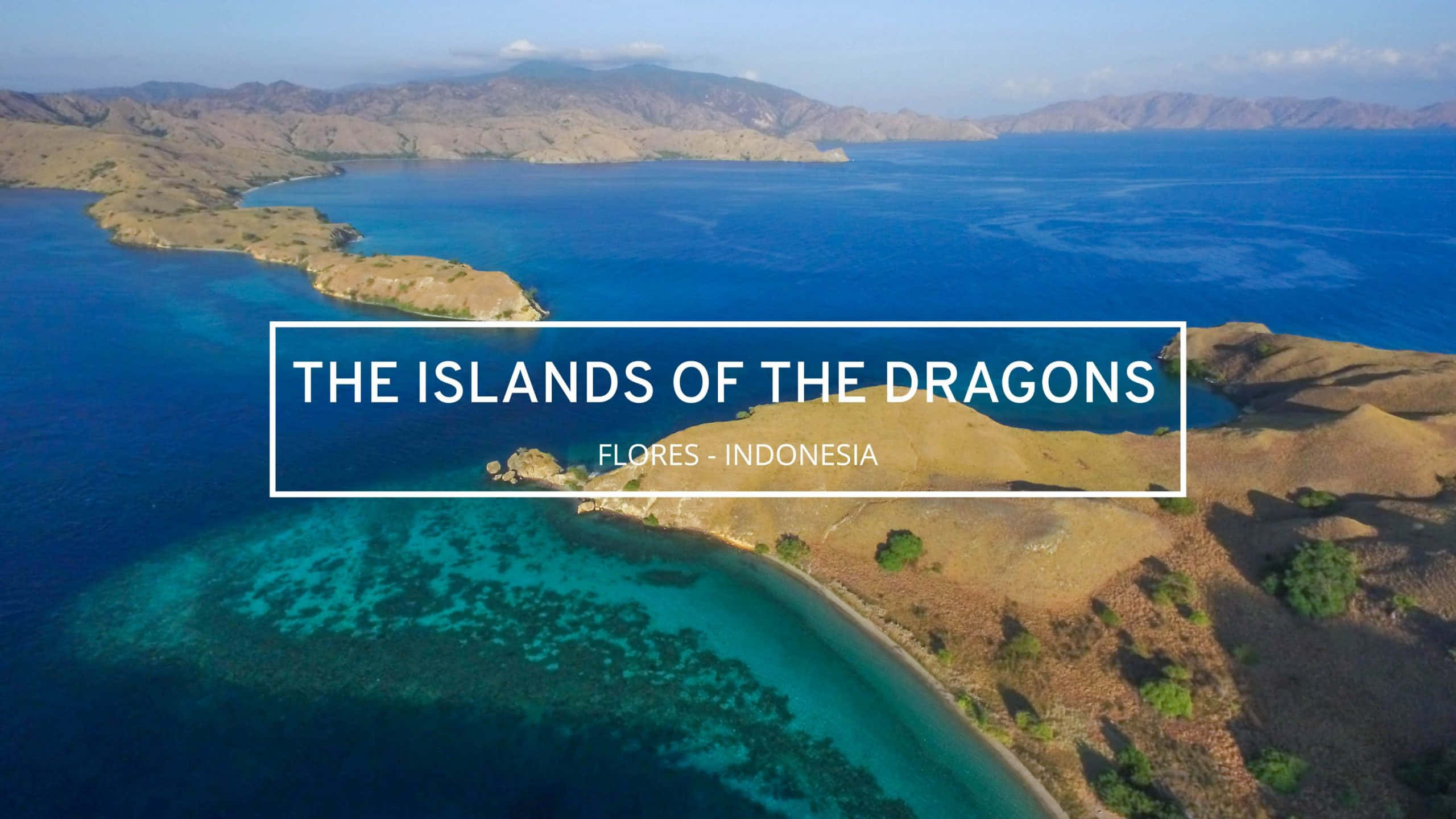 Komodo Island, Indonesian islands, turquoise waters, 2K Desktop Wallpaper