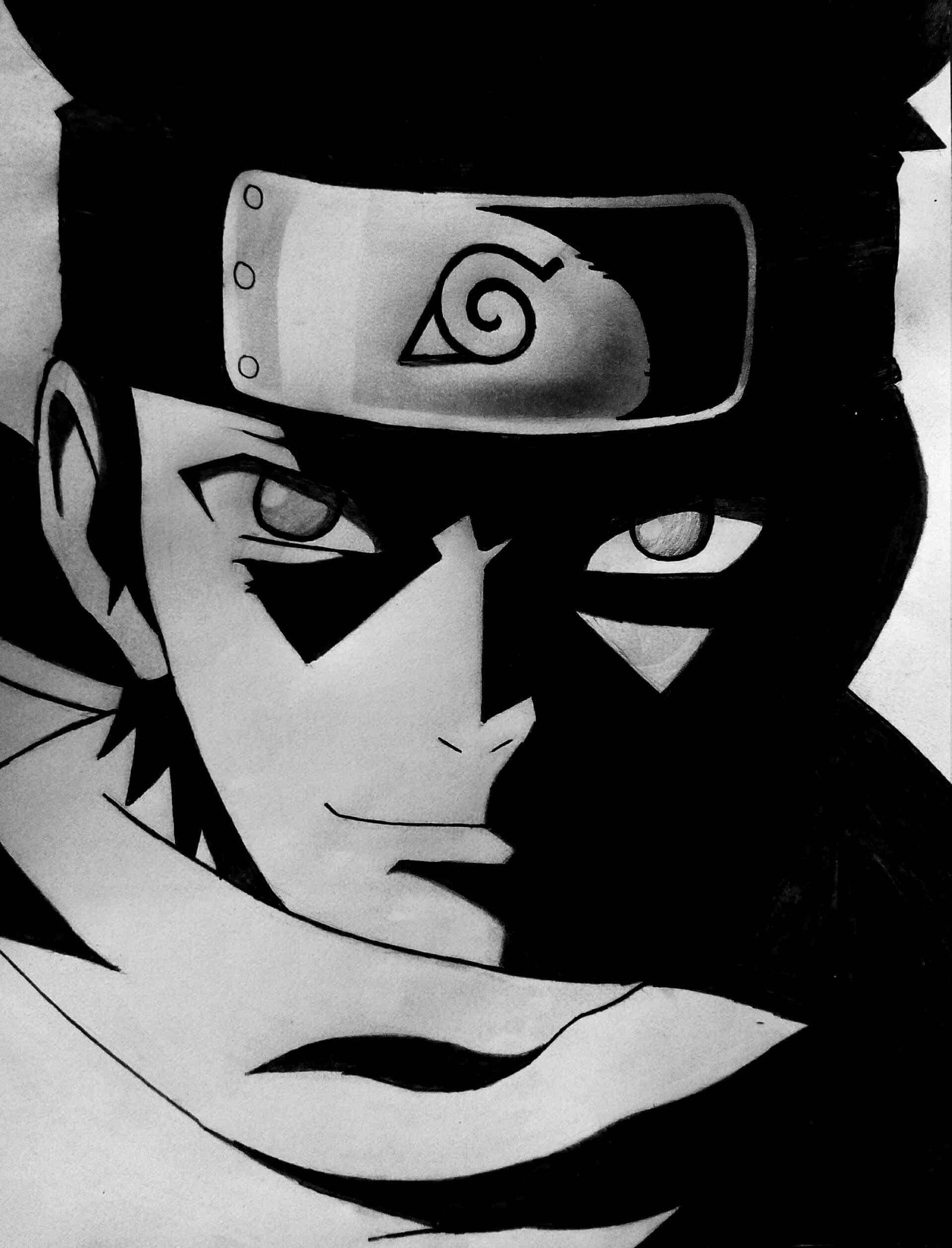 Konohamaru Sarutobi, masked ninja, intense eyes, Full HD Phone Wallpaper