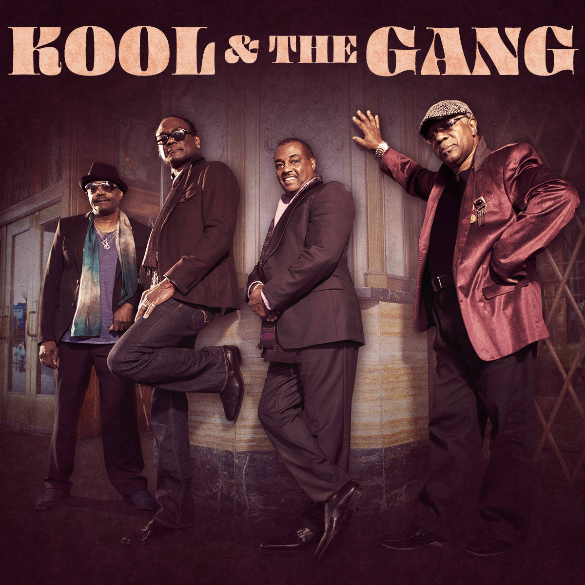 Kool And The Gang, vintage building facade, warm lighting, SD Desktop Wallpaper