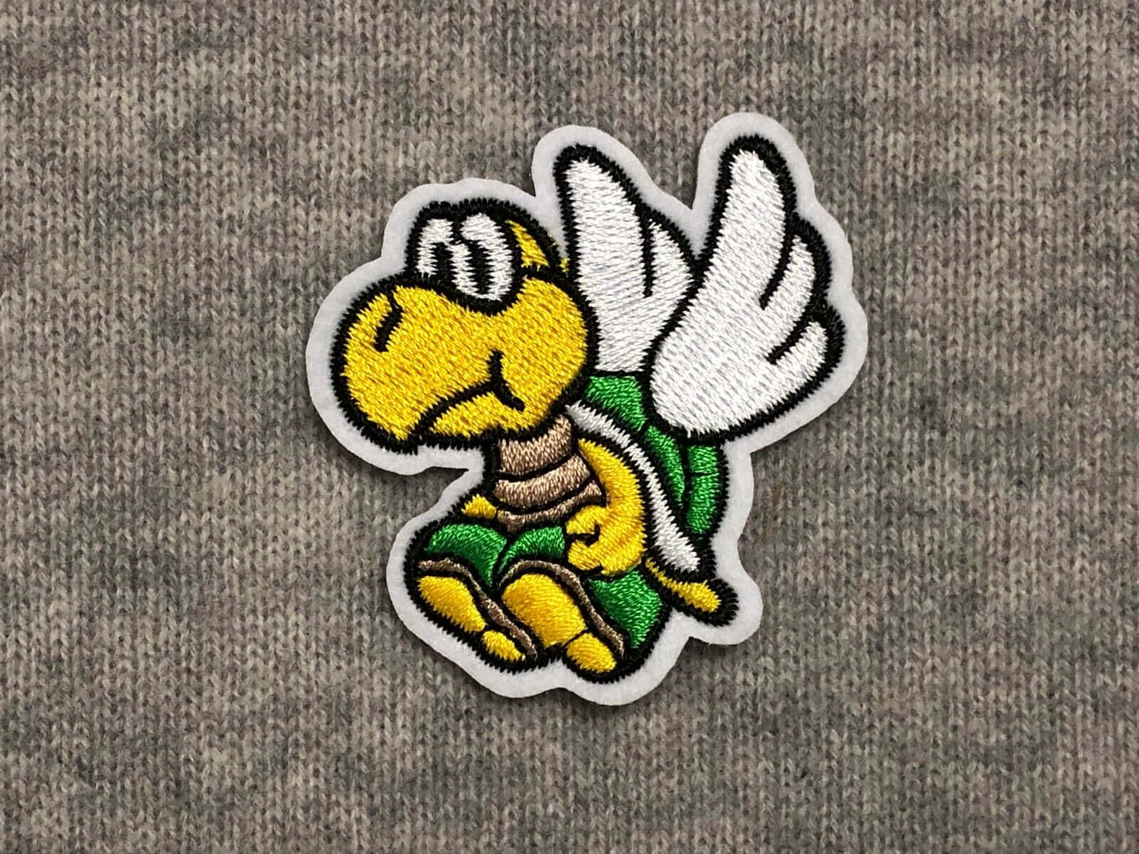 Koopa Troopa, yellow flying turtle character, white wings, HD Desktop Wallpaper