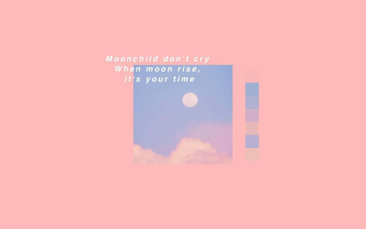 pastel sky, full moon, clouds, HD Desktop Wallpaper