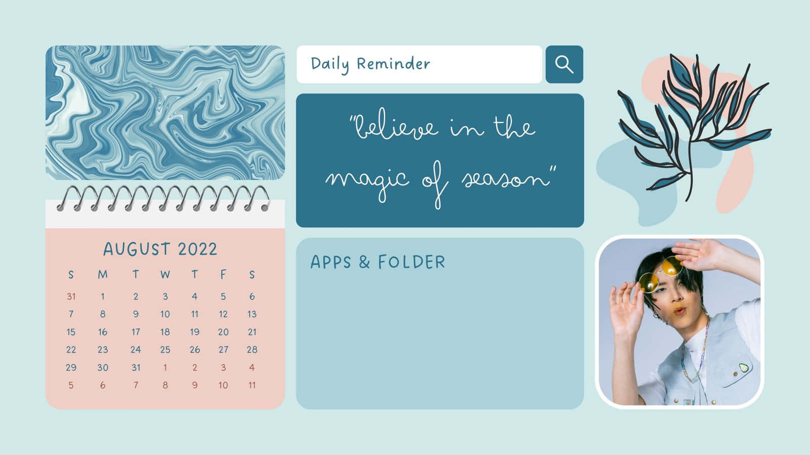 calendar August 2022, pastel digital wallpaper, marbled background, HD Desktop Wallpaper