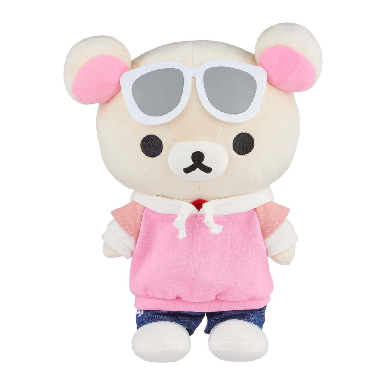 Korilakkuma, cream-colored plush bear, white sunglasses, HD Desktop Wallpaper