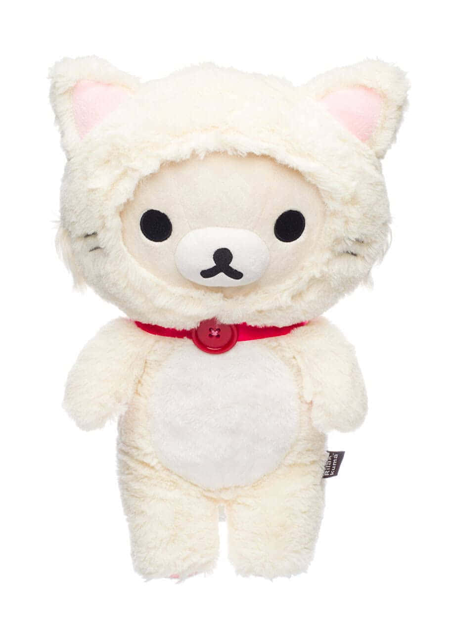 Korilakkuma, plush toy, white background, HD Phone Wallpaper
