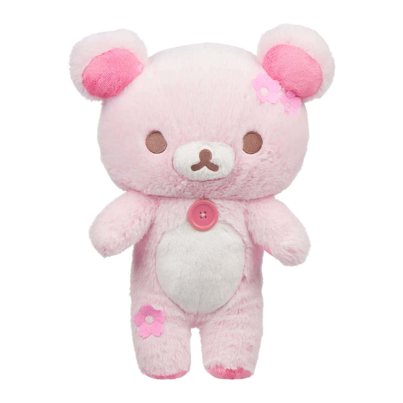 Pink Korilakkuma, plush bear, fluffy ears, HD Desktop Wallpaper