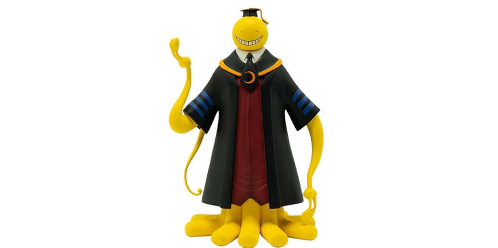 Koro Sensei, yellow anime character, graduation gown, SD Desktop Wallpaper