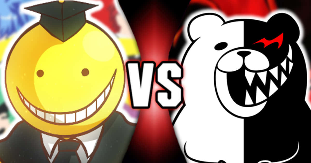 Koro Sensei, yellow smiling face, graduation cap, SD Desktop Wallpaper